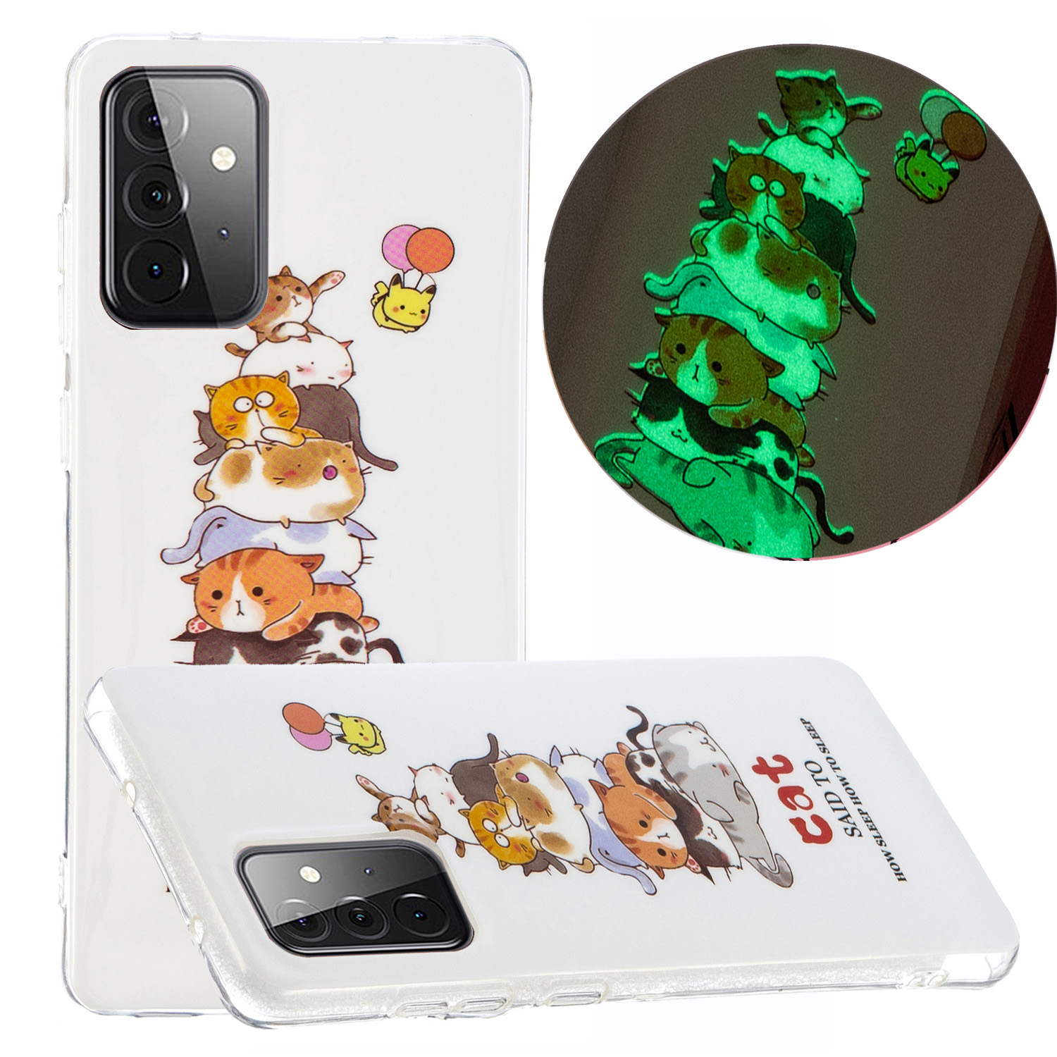 Noctilucent Design IMD Pattern Soft TPU Protector Phone Cover for Samsung Galaxy A72 4G/5G - Cat, Galaxy A72 5G
Noctilucent Design IMD Pattern Soft TPU Protector Phone Cover for Samsung Galaxy A72 4G/5G - Cat, Galaxy A72 5G