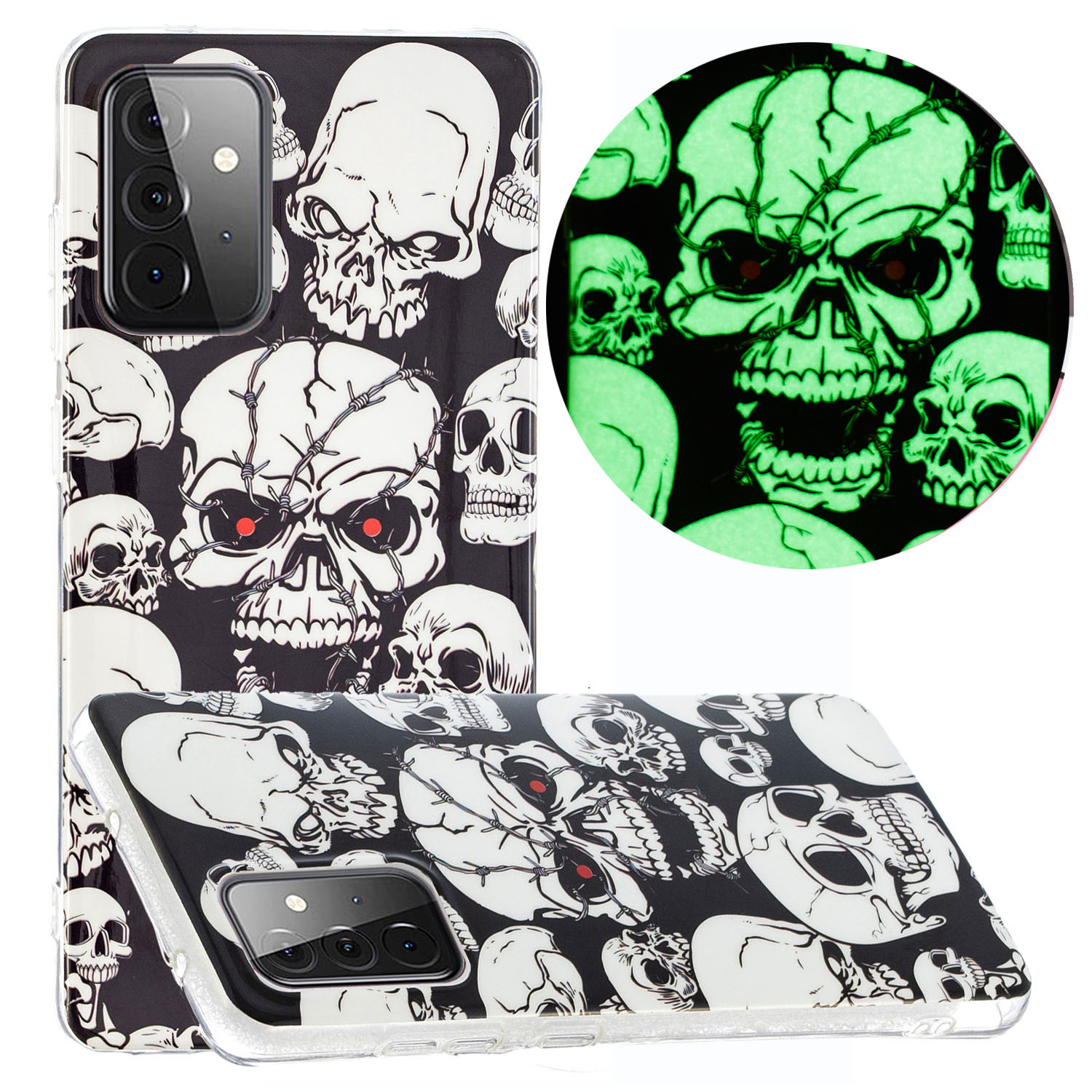 Noctilucent Design Pastion Pattern Soft TPU Protector Protector Phone Cope Для Samsung Galaxy A72 4G/5G - Крутые Черепа, Galaxy A72 5G
Noctilucent Design Pastion Pattern Soft TPU Protector Protector Phone Cope Для Samsung Galaxy A72 4G/5G - Крутые Черепа, Galaxy A72 5G