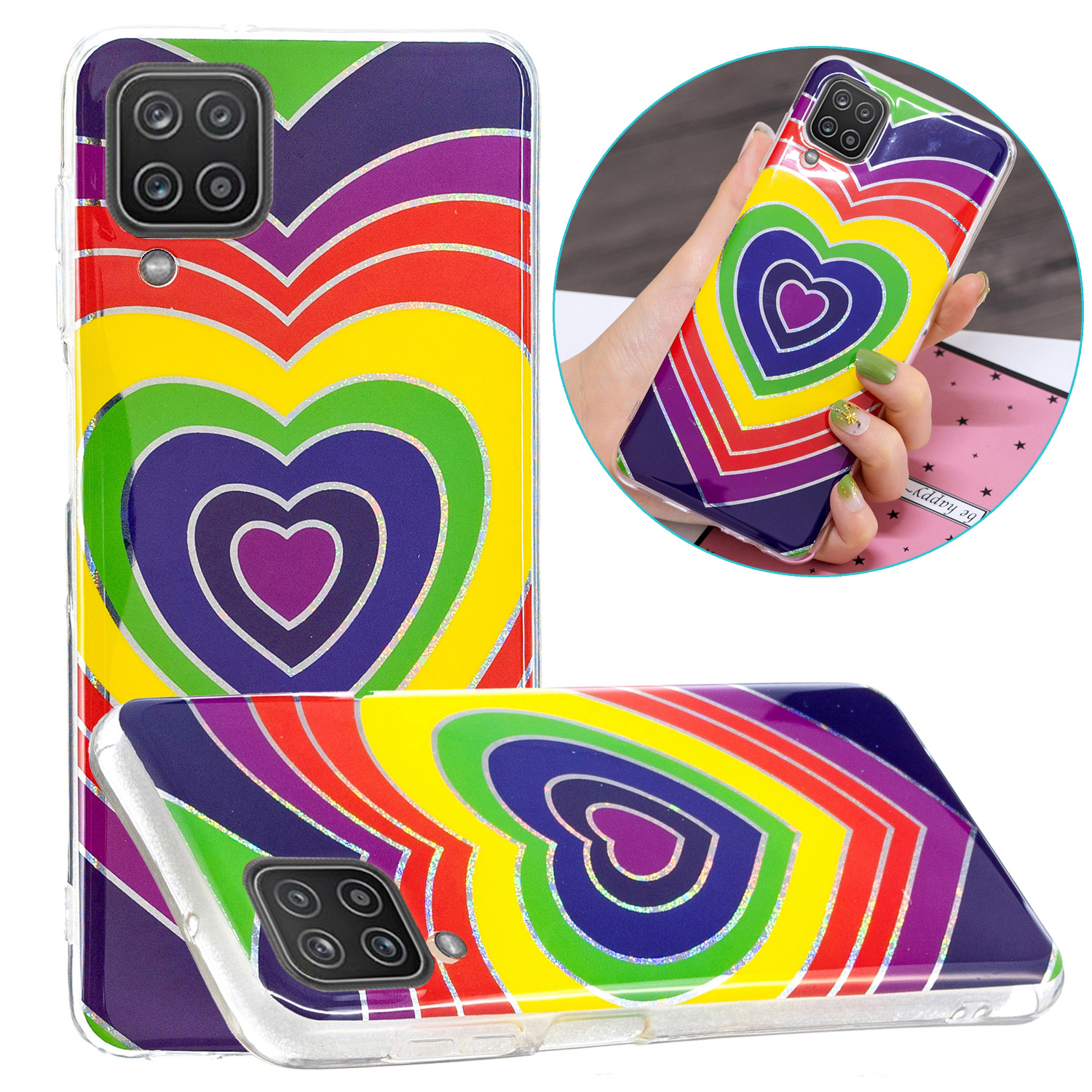 IMD Electroplating Marble Pattern Flexible TPU Cover Case for Samsung Galaxy A12 - Heart, Galaxy A12
IMD Electroplating Marble Pattern Flexible TPU Cover Case for Samsung Galaxy A12 - Heart, Galaxy A12