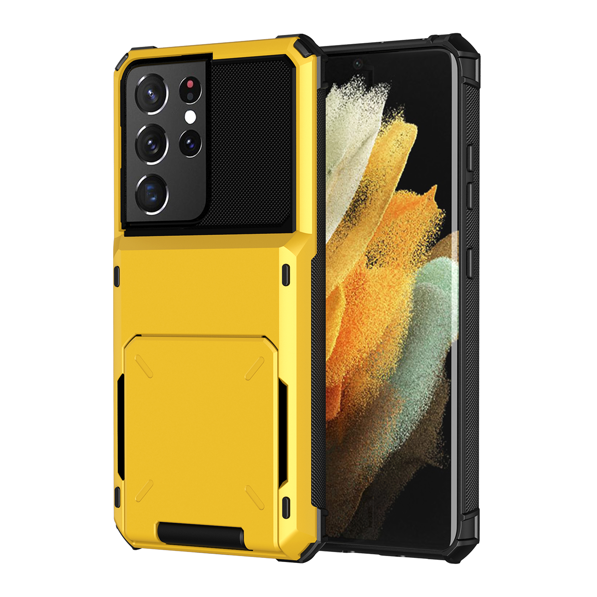 Держатель Flip Card TPU + PC Hybrid Case Для Samsung Galaxy S21 + 5G - Желтый, Samsung Galaxy S21+
Держатель Flip Card TPU + PC Hybrid Case Для Samsung Galaxy S21 + 5G - Желтый, Samsung Galaxy S21+