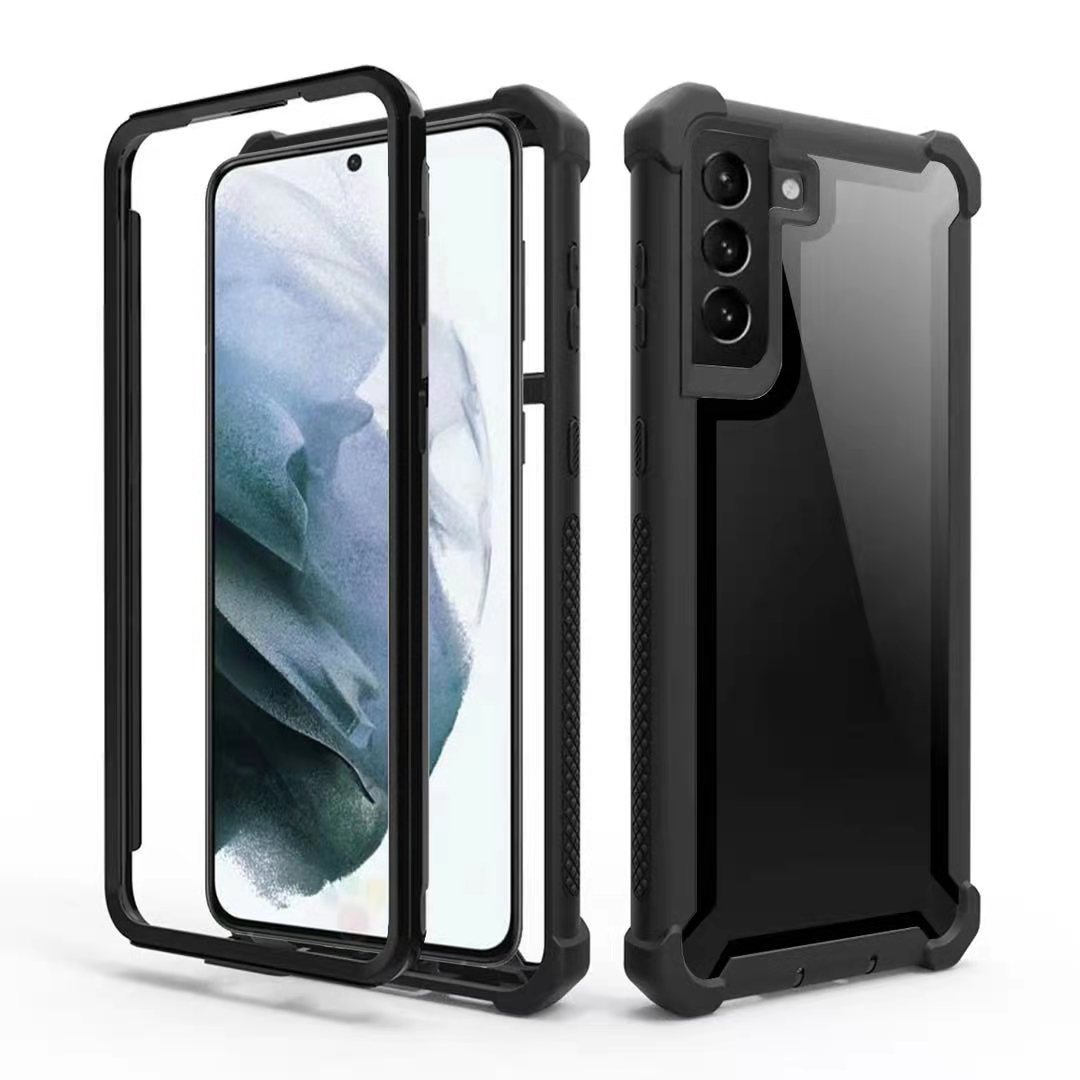 Full Protection PC + TPU Hybrid Cell Phone Cover for Samsung Galaxy S21 4G/5G - Black, Galaxy S21 5G
Full Protection PC + TPU Hybrid Cell Phone Cover for Samsung Galaxy S21 4G/5G - Black, Galaxy S21 5G