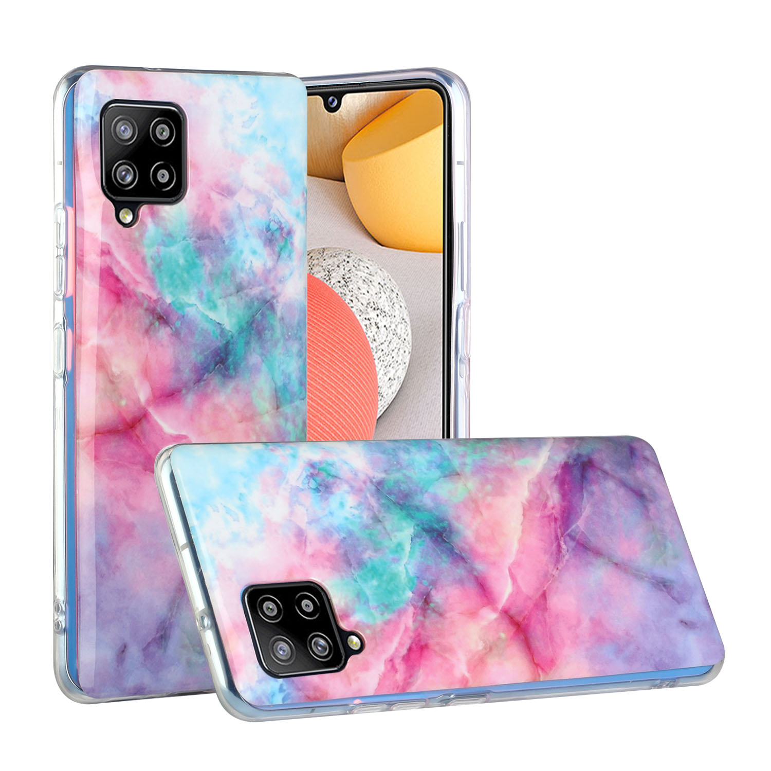 IMD Stylish Marble Pattern Printing Anti-Drop Flexible TPU Soft Back Cover for Samsung Galaxy A42 5G - Pink/Green Starry Sky, Galaxy A42 5G
IMD Stylish Marble Pattern Printing Anti-Drop Flexible TPU Soft Back Cover for Samsung Galaxy A42 5G - Pink/Green Starry Sky, Galaxy A42 5G