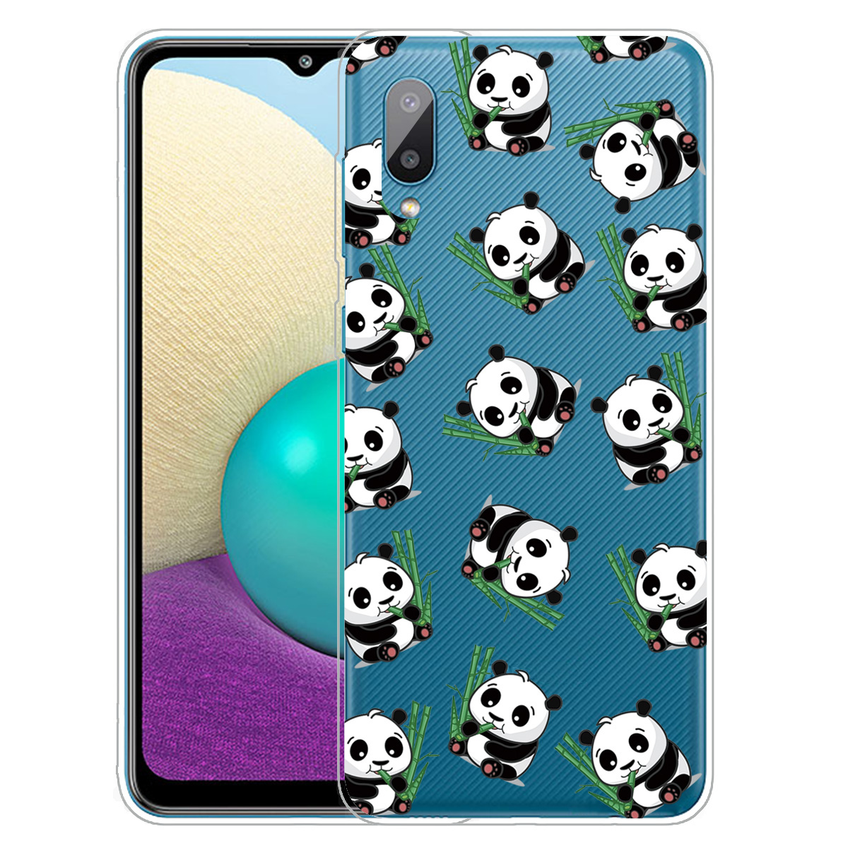 Спатого IMD Pattern Soft TPU Телефон Для Samsung Galaxy A02 / M02 - Панда И Бамбук, Galaxy A02
Спатого IMD Pattern Soft TPU Телефон Для Samsung Galaxy A02 / M02 - Панда И Бамбук, Galaxy A02