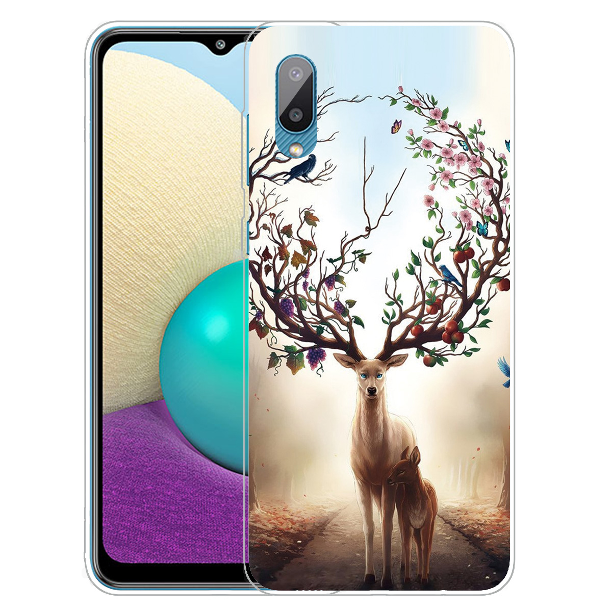 Pattern Printing Flexible TPU Phone Protection Back Case for Samsung Galaxy A02 / M02 - Elk, Galaxy A02
Pattern Printing Flexible TPU Phone Protection Back Case for Samsung Galaxy A02 / M02 - Elk, Galaxy A02