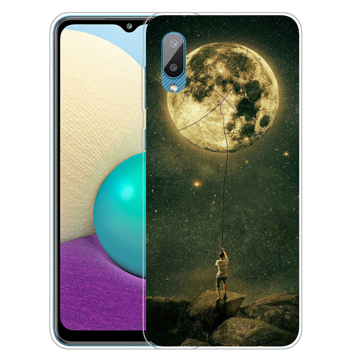 Шаблон Печати Гибкий TPU Защита Телефона Задний Чехол Для Samsung Galaxy A02 / M02 - Луна, Galaxy A02
Шаблон Печати Гибкий TPU Защита Телефона Задний Чехол Для Samsung Galaxy A02 / M02 - Луна, Galaxy A02