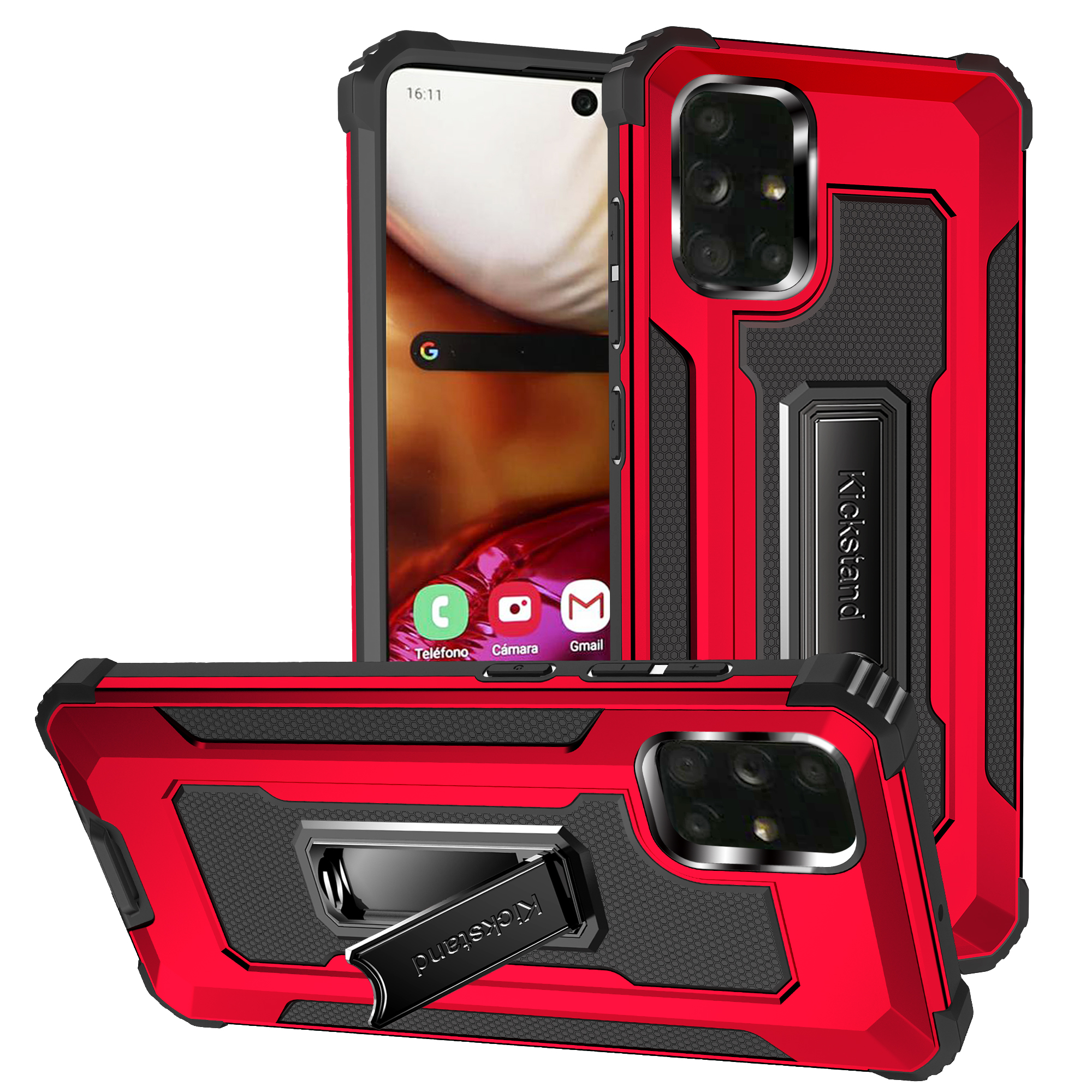 Jazz Series Anti-Drop Full Protection Cell Phone Hybrid Cover Case for Samsung Galaxy A71 4G SM-A715 - Red, Galaxy A71 4G
Jazz Series Anti-Drop Full Protection Cell Phone Hybrid Cover Case for Samsung Galaxy A71 4G SM-A715 - Red, Galaxy A71 4G