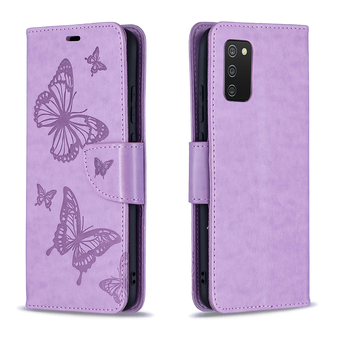 For Samsung Galaxy A02s (164.2x75.9x9.1mm) Imprint Butterflies Wallet Stand Flip Leather Phone Shell - Purple, Galaxy A02s (164.2x75.9x9.1mm)
For Samsung Galaxy A02s (164.2x75.9x9.1mm) Imprint Butterflies Wallet Stand Flip Leather Phone Shell - Purple, Galaxy A02s (164.2x75.9x9.1mm)