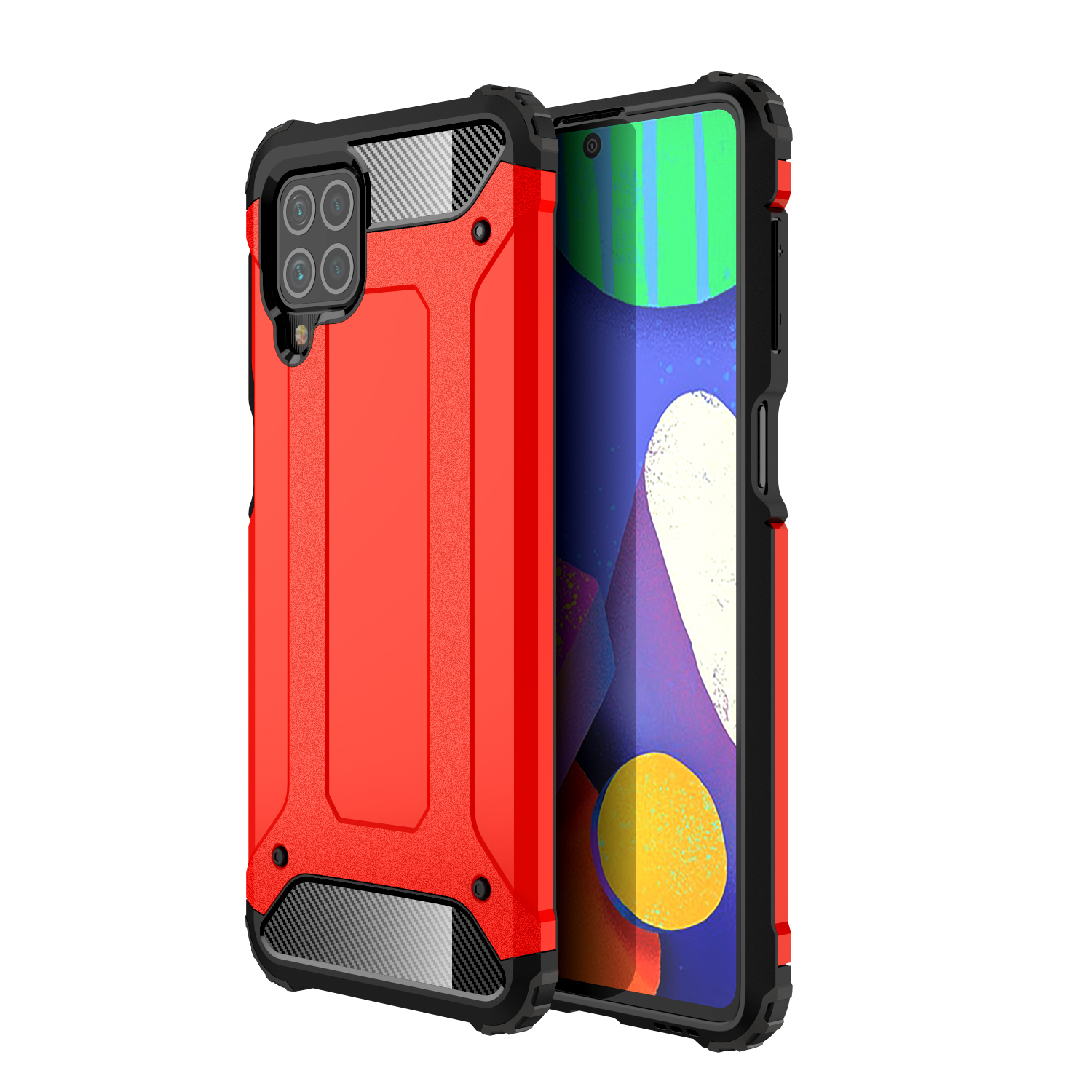 Armor Guard Four Corner Thicken Hybrid Shell Phone Protective Case for Samsung Galaxy F62 / Galaxy M62 - Red, Samsung Galaxy F62
Armor Guard Four Corner Thicken Hybrid Shell Phone Protective Case for Samsung Galaxy F62 / Galaxy M62 - Red, Samsung Galaxy F62