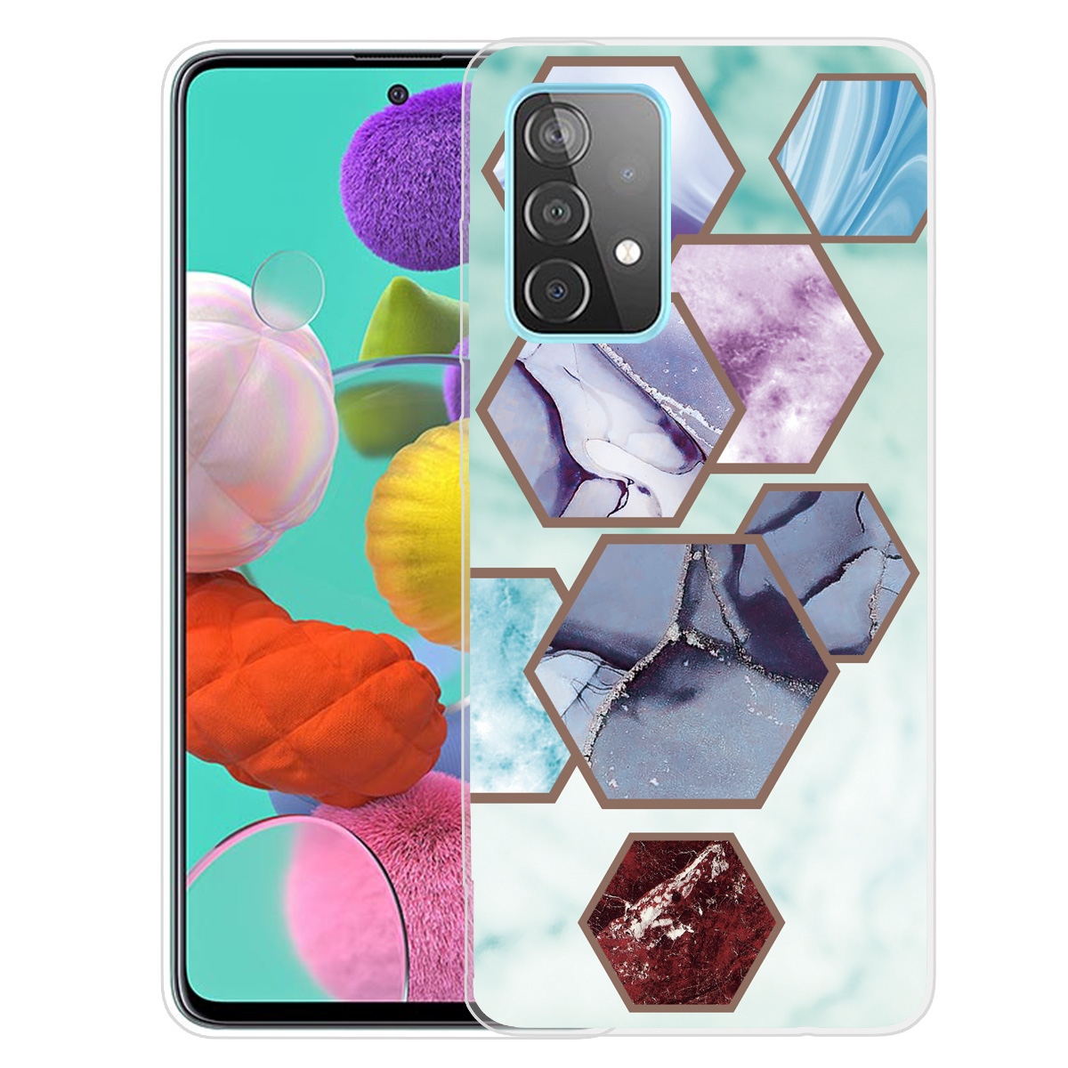 Marble Pattern Drop-proof TPU Phone Case Back Cover for Samsung Galaxy A52 4G/5G / A52s 5G - Style Q, Galaxy A52 5G
Marble Pattern Drop-proof TPU Phone Case Back Cover for Samsung Galaxy A52 4G/5G / A52s 5G - Style Q, Galaxy A52 5G