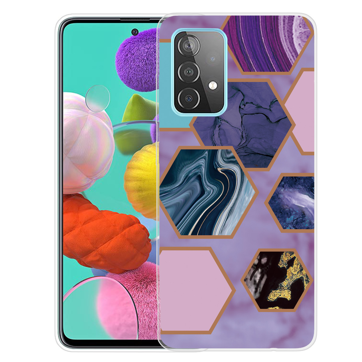 Marble Pattern Drop-proof TPU Phone Case Back Cover for Samsung Galaxy A52 5G/4G - Style U, Galaxy A52 5G
Marble Pattern Drop-proof TPU Phone Case Back Cover for Samsung Galaxy A52 5G/4G - Style U, Galaxy A52 5G