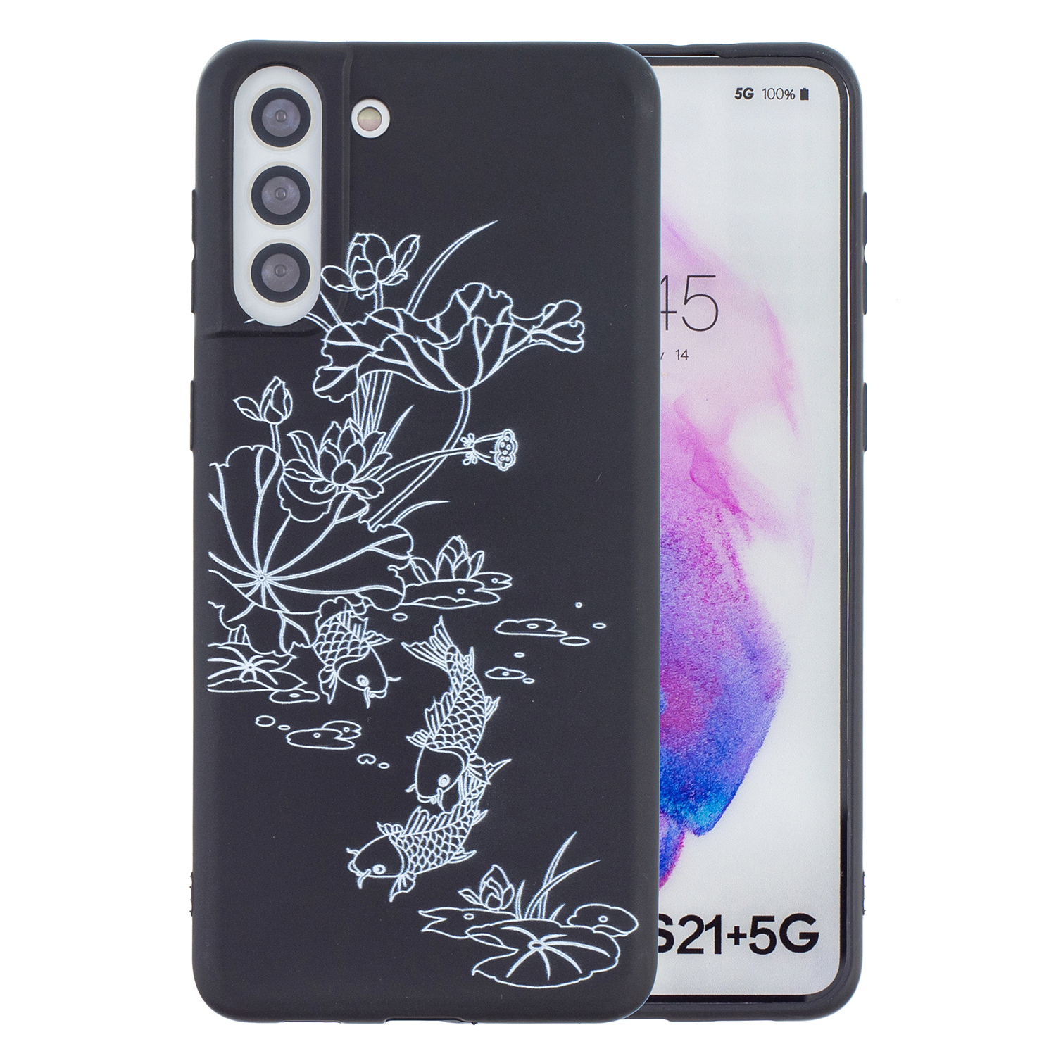 Pattern Printing Micro Embossing Soft TPU Phone Cover Case for Samsung Galaxy S21+ 5G - Lotus, Samsung Galaxy S21+
Pattern Printing Micro Embossing Soft TPU Phone Cover Case for Samsung Galaxy S21+ 5G - Lotus, Samsung Galaxy S21+
