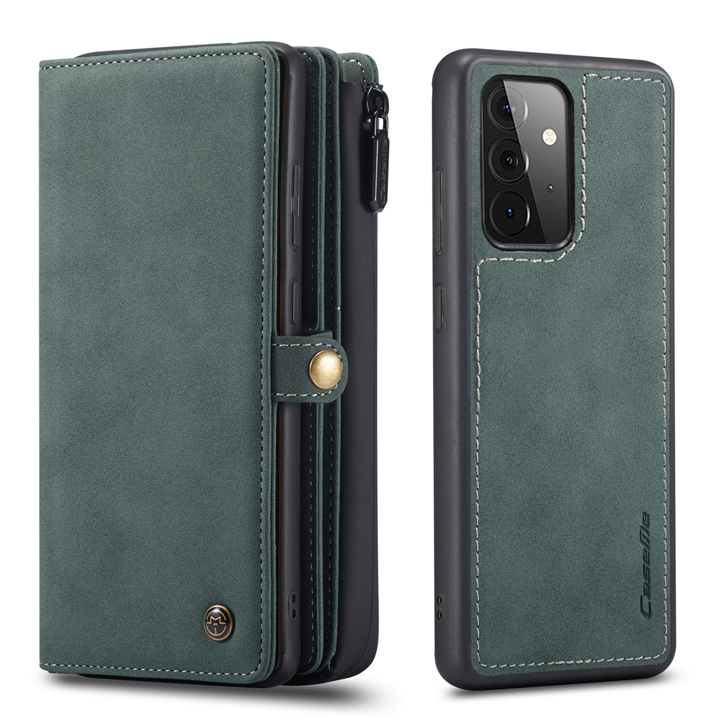 Matte Surface Leather Wallet Design Detachable 2-in-1 Cover Case for Samsung Galaxy A72 5G / 4G - Green, Galaxy A72 5G
Matte Surface Leather Wallet Design Detachable 2-in-1 Cover Case for Samsung Galaxy A72 5G / 4G - Green, Galaxy A72 5G