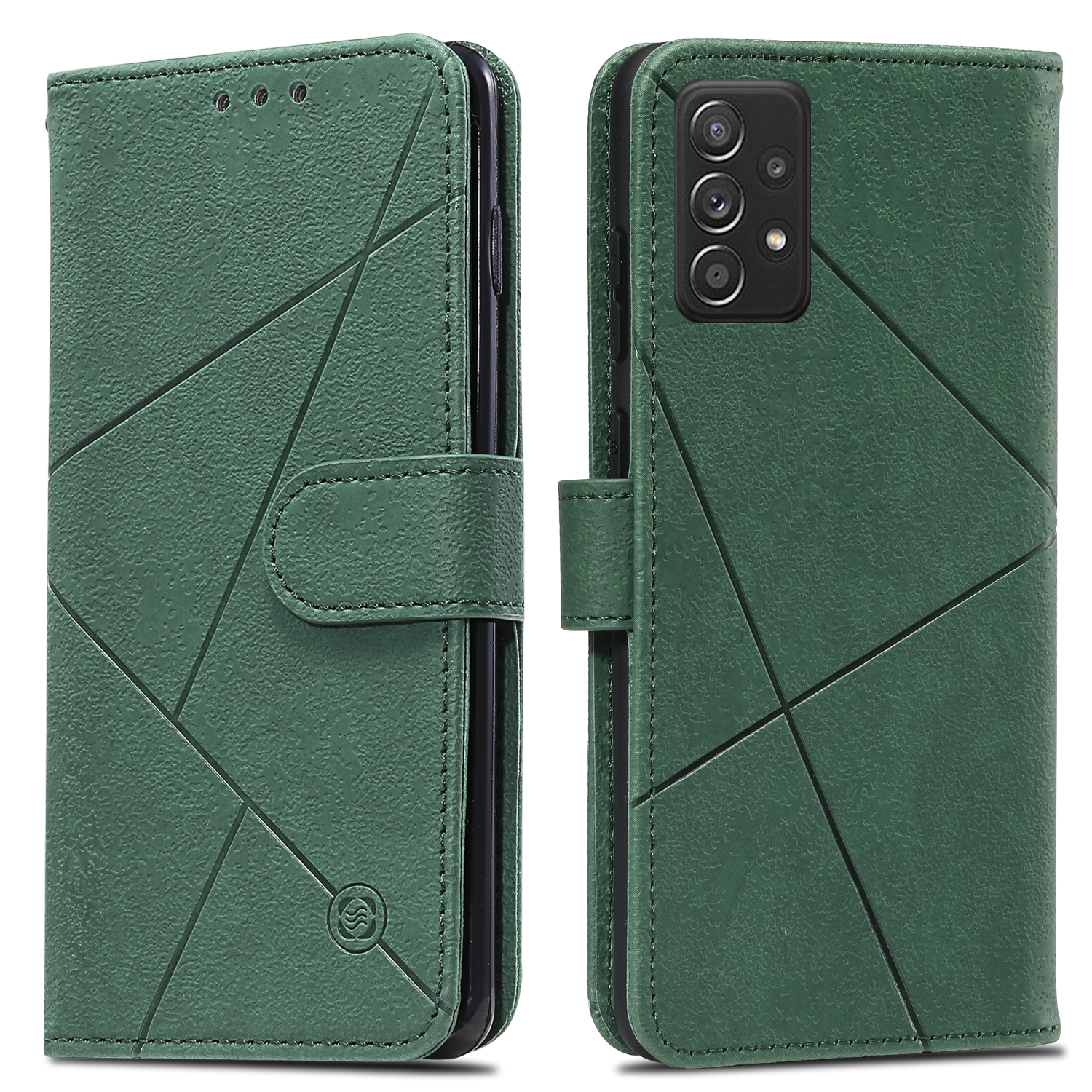 Splicing Geometric Pattern Leather Stand Case Card Holder Shell for Samsung Galaxy A52 5G / 4G - Green, Galaxy A52 5G
Splicing Geometric Pattern Leather Stand Case Card Holder Shell for Samsung Galaxy A52 5G / 4G - Green, Galaxy A52 5G