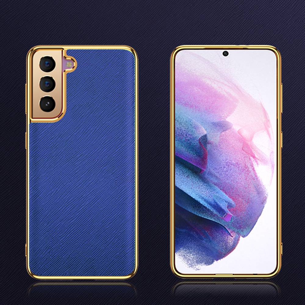 PU Leather Coated TPU Hard Phone Cover for Samsung Galaxy S21 5G - Blue, Galaxy S21 5G
PU Leather Coated TPU Hard Phone Cover for Samsung Galaxy S21 5G - Blue, Galaxy S21 5G