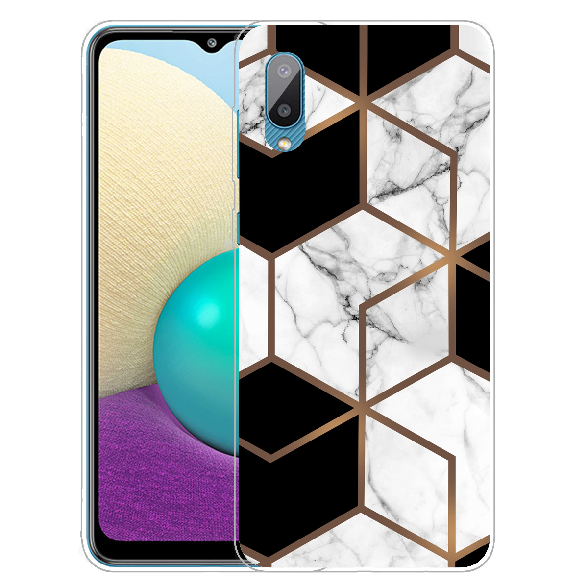 Marble Pattern Soft TPU Mobile Phone Back Case Cover Protector for Samsung Galaxy M02 / A02 - Style U, Galaxy A02
Marble Pattern Soft TPU Mobile Phone Back Case Cover Protector for Samsung Galaxy M02 / A02 - Style U, Galaxy A02