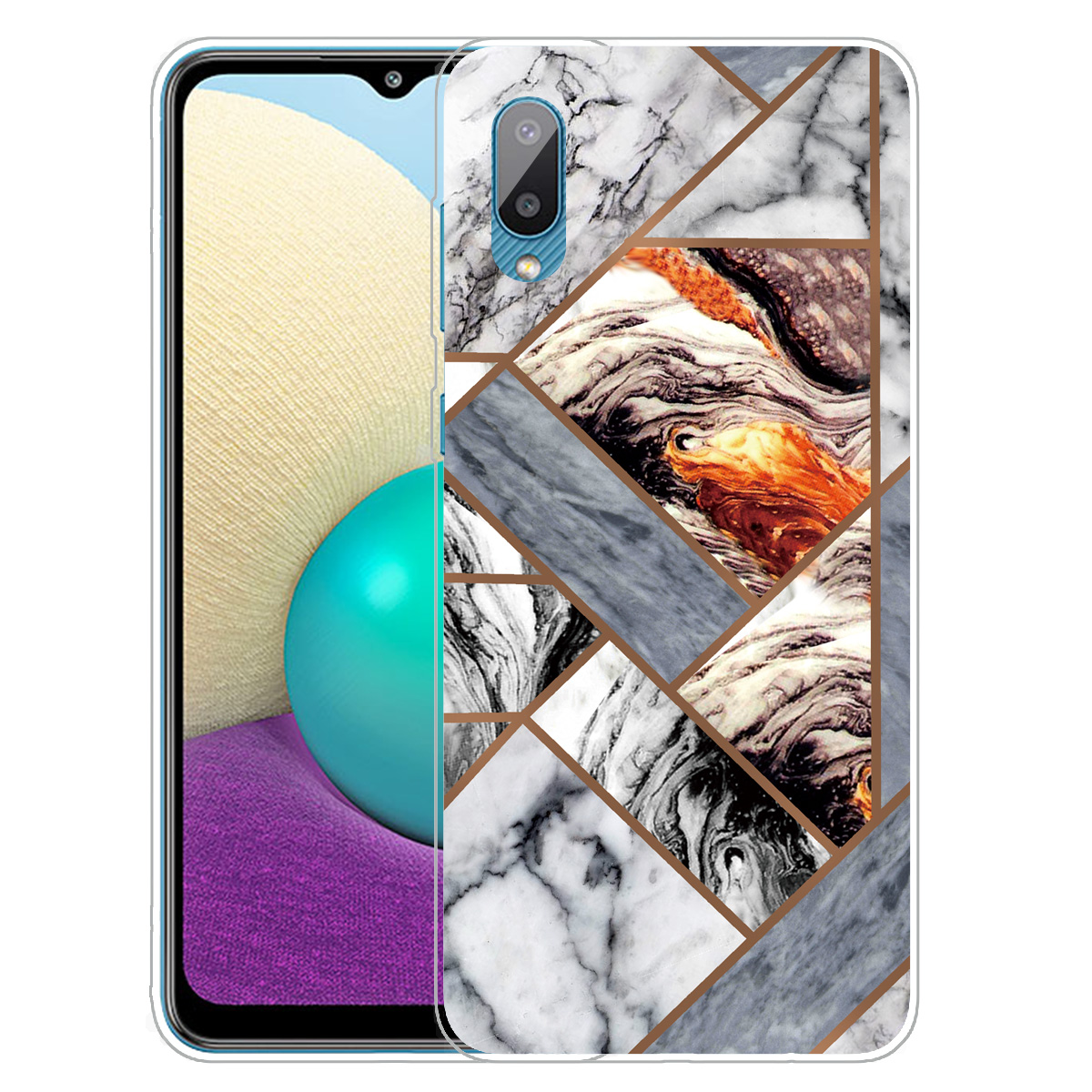 Soft TPU Shockproof Marble Pattern Phone Back Cover Case for Samsung Galaxy M02 / Galaxy A02 - Style M, Galaxy M02
Soft TPU Shockproof Marble Pattern Phone Back Cover Case for Samsung Galaxy M02 / Galaxy A02 - Style M, Galaxy M02