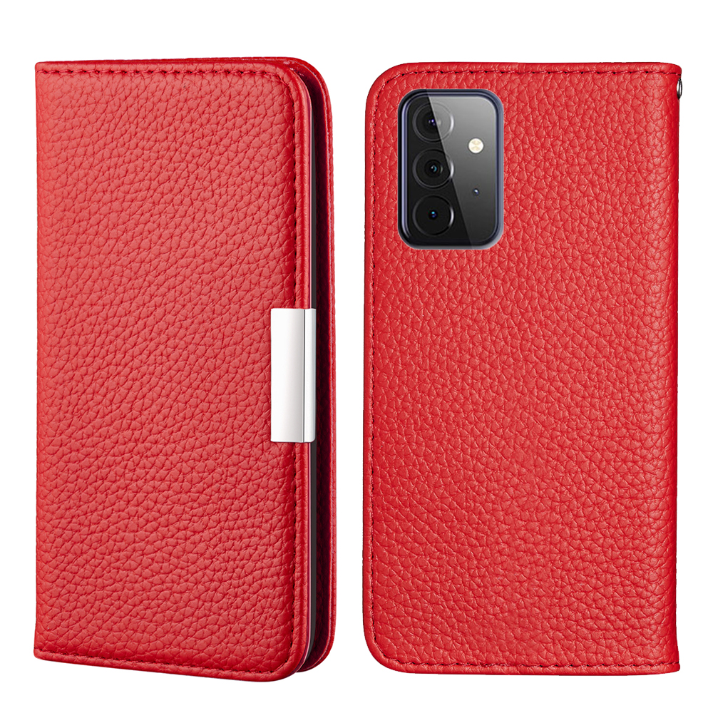 Metal Buckle Automatic absorption Litchi Skin Leather Cover with Card Holder for Samsung Galaxy A72 5G / 4G - Red, Galaxy A72 5G
Metal Buckle Automatic absorption Litchi Skin Leather Cover with Card Holder for Samsung Galaxy A72 5G / 4G - Red, Galaxy A72 5G