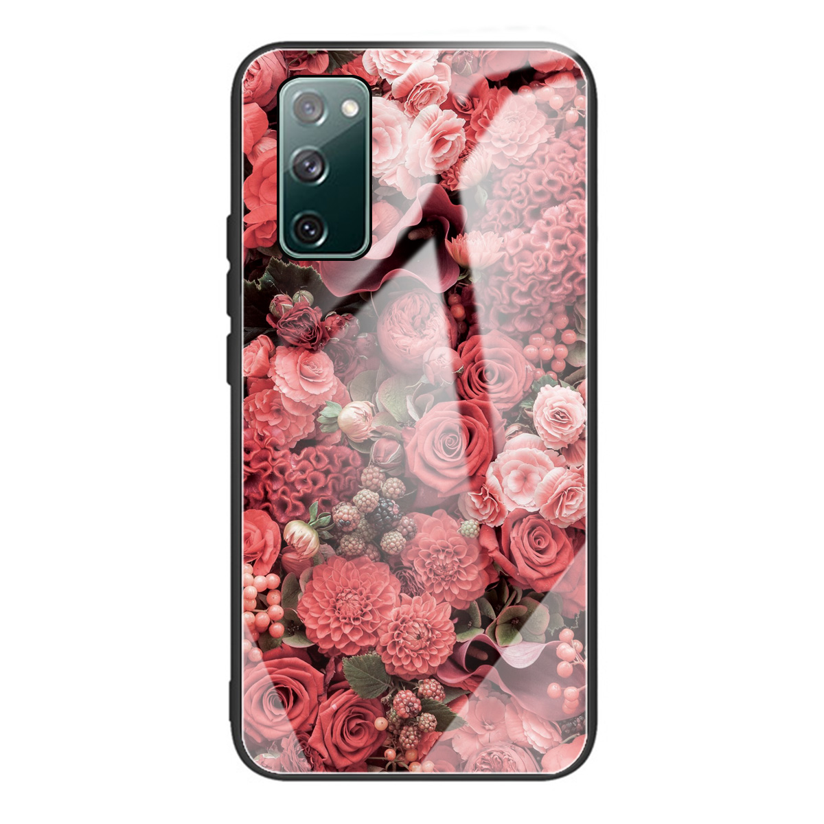 Узорная Печать Закаленного Стекла + Крышка Чехол Для TPU Для Samsung Galaxy S20 FE Phone Shell - Красные Цветы, Galaxy S20 FE
Узорная Печать Закаленного Стекла + Крышка Чехол Для TPU Для Samsung Galaxy S20 FE Phone Shell - Красные Цветы, Galaxy S20 FE