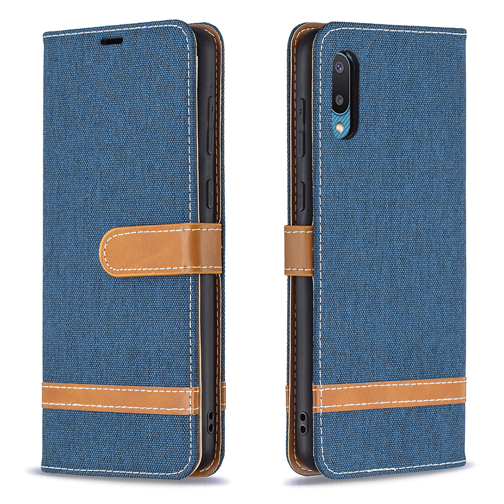 Assorted Color Jeans Cloth Leather Wallet Stand Case for Samsung Galaxy A02 - Dark Blue, Galaxy A02
Assorted Color Jeans Cloth Leather Wallet Stand Case for Samsung Galaxy A02 - Dark Blue, Galaxy A02