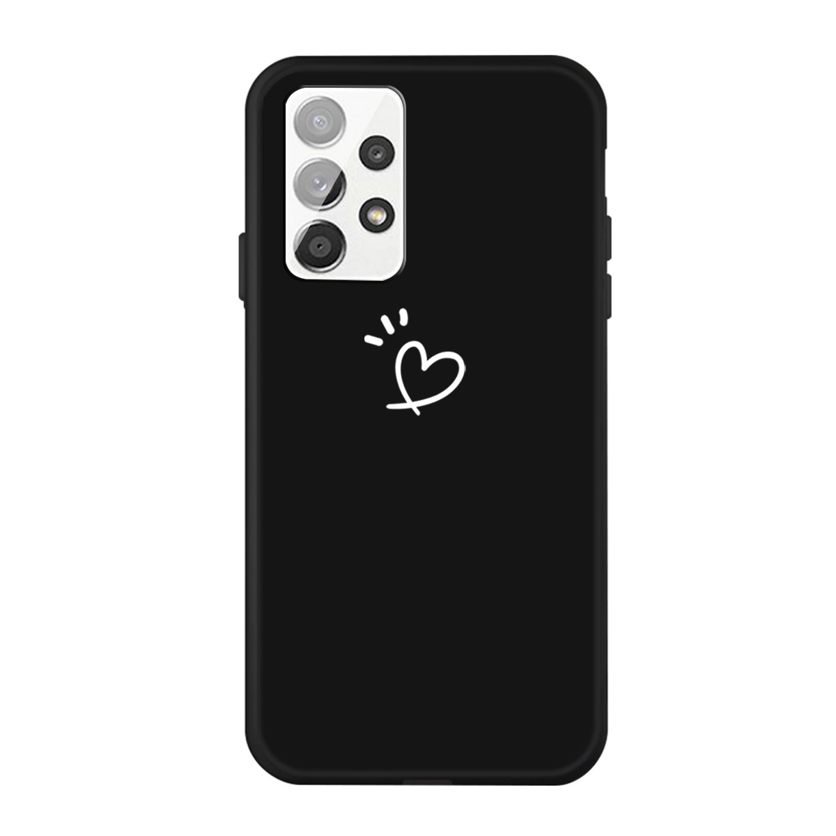 Love Heart Pattern Matte Flexible TPU Phone Casing for Samsung Galaxy A72 5G / 4G - Black, Galaxy A72 5G
Love Heart Pattern Matte Flexible TPU Phone Casing for Samsung Galaxy A72 5G / 4G - Black, Galaxy A72 5G