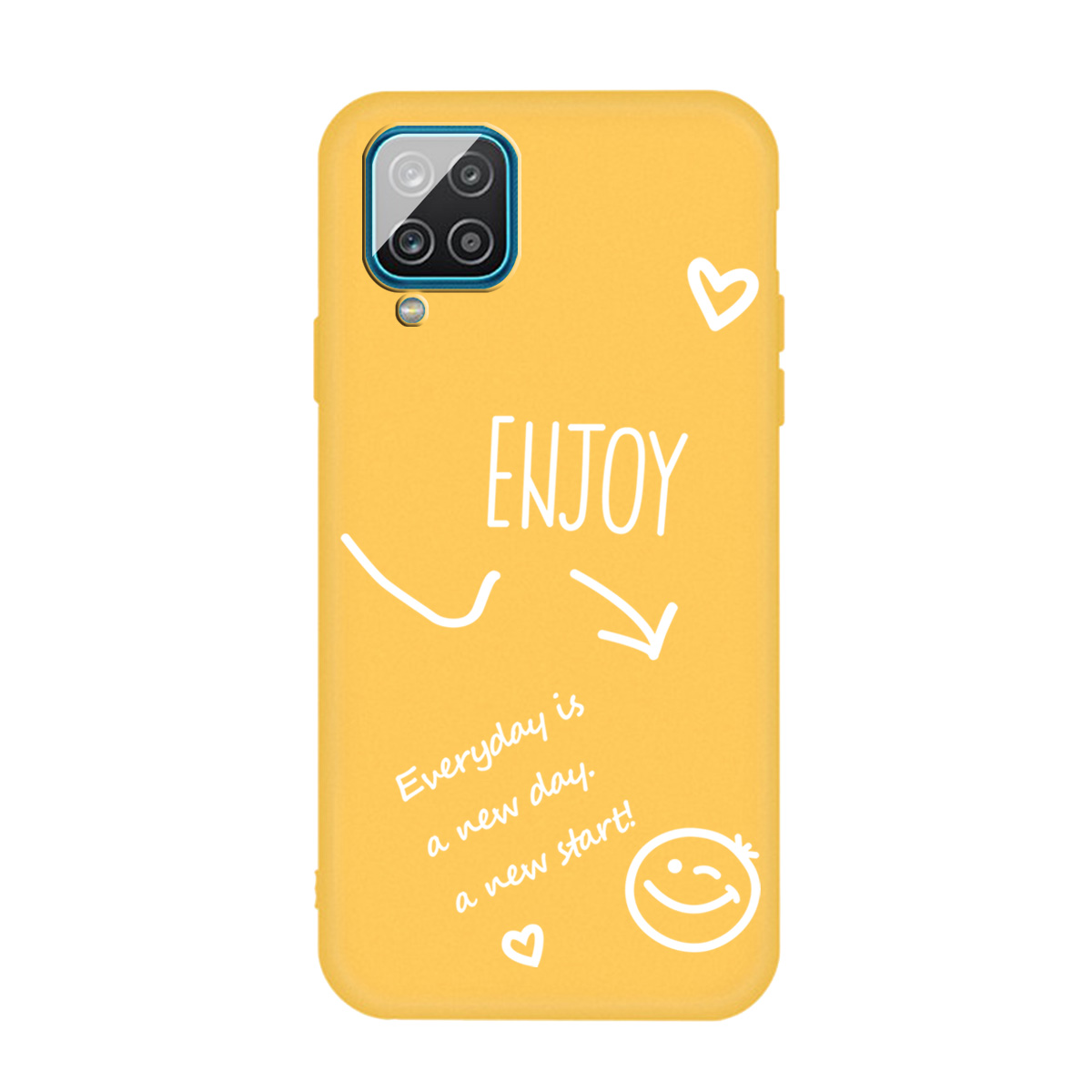 Enjoy Smile Pattern Frosted Matte TPU Protection Phone Case for Samsung Galaxy A12 - Yellow, Galaxy A12
Enjoy Smile Pattern Frosted Matte TPU Protection Phone Case for Samsung Galaxy A12 - Yellow, Galaxy A12