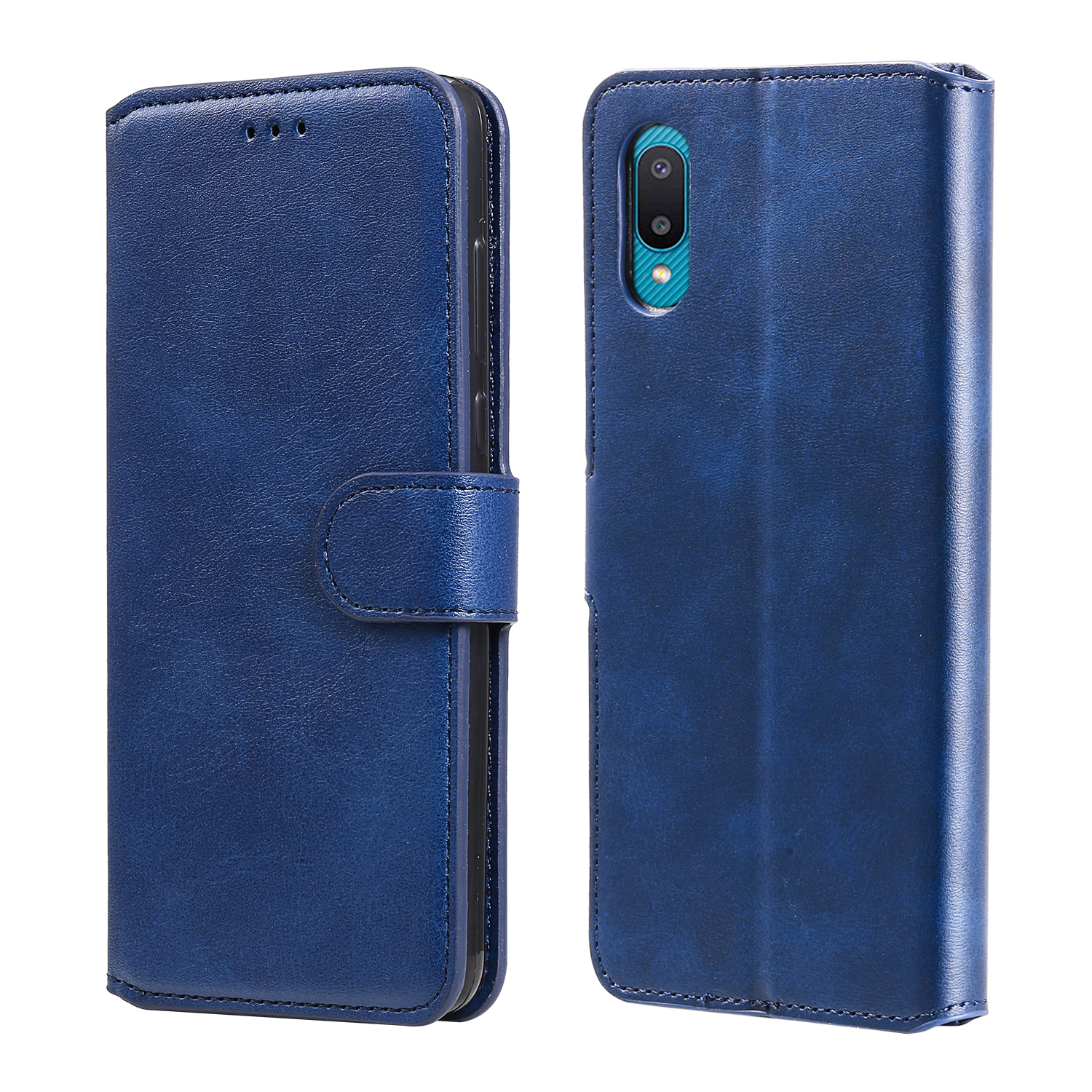 Quality Wallet Stand Flip Leather Phone Case for Samsung Galaxy A02/M02 (EU Version) - Blue, Galaxy A02
Quality Wallet Stand Flip Leather Phone Case for Samsung Galaxy A02/M02 (EU Version) - Blue, Galaxy A02