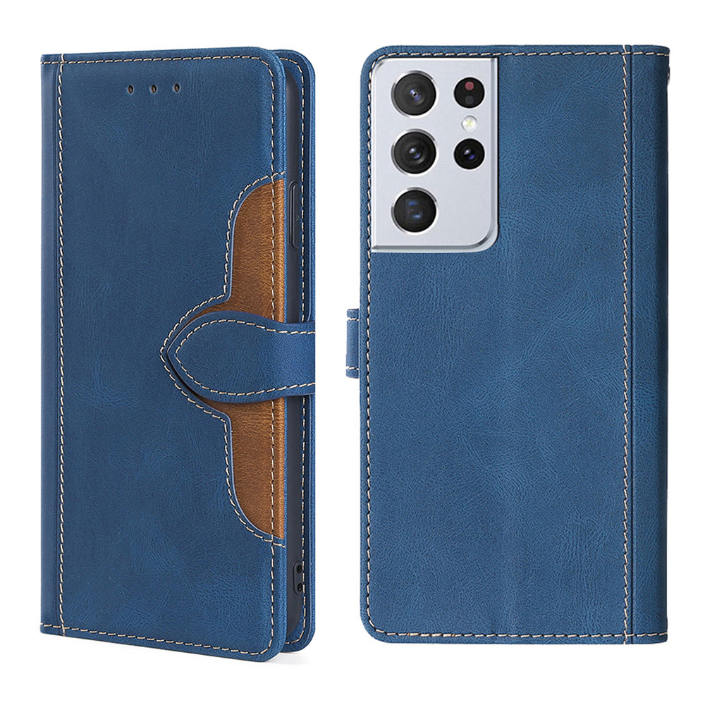 Well-Protected Stylish Contrast Color Leather Phone Cover Case for Samsung Galaxy S21 Ultra 5G - Blue, Galaxy S21 Ultra 5G
Well-Protected Stylish Contrast Color Leather Phone Cover Case for Samsung Galaxy S21 Ultra 5G - Blue, Galaxy S21 Ultra 5G
