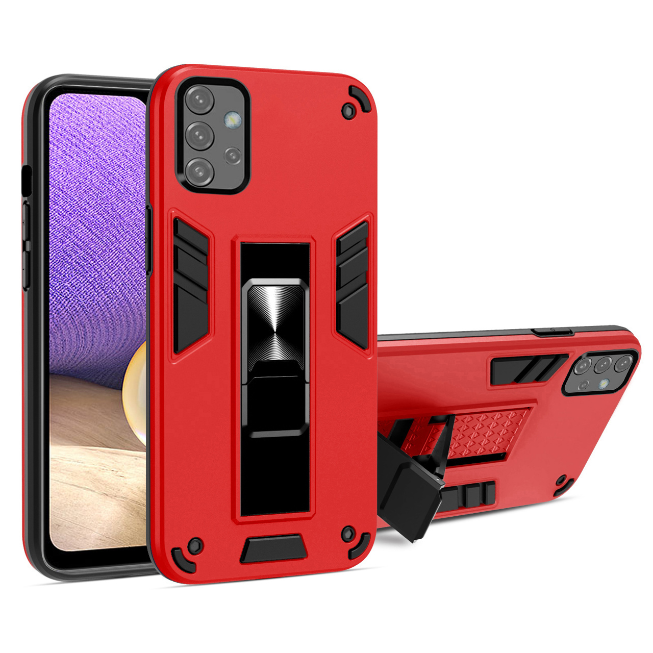 PC+TPU Hybrid Phone Case Cover Shell with Metal Kickstand for Samsung Galaxy A32 5G/M32 5G - Red, Galaxy A32 5G
PC+TPU Hybrid Phone Case Cover Shell with Metal Kickstand for Samsung Galaxy A32 5G/M32 5G - Red, Galaxy A32 5G