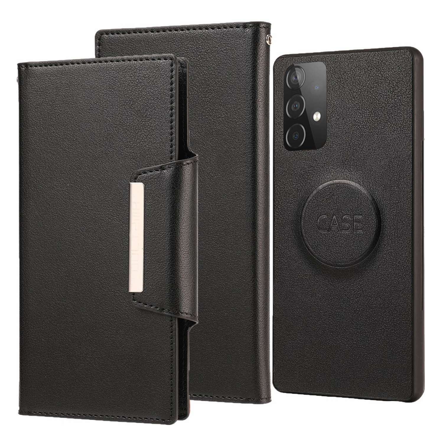 PU Leather Wallet Phone Cover with Detachable Inner Case for Samsung Galaxy A52 5G/4G / A52s 5G - Black, Galaxy A52 5G
PU Leather Wallet Phone Cover with Detachable Inner Case for Samsung Galaxy A52 5G/4G / A52s 5G - Black, Galaxy A52 5G