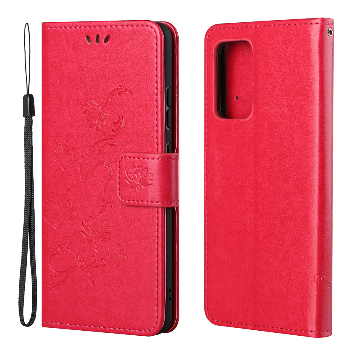 Stylish Butterfly Flowers Imprinting Wallet Design Leather Phone Cover for Samsung Galaxy A82 5G - Red, Galaxy A82 5G
Stylish Butterfly Flowers Imprinting Wallet Design Leather Phone Cover for Samsung Galaxy A82 5G - Red, Galaxy A82 5G