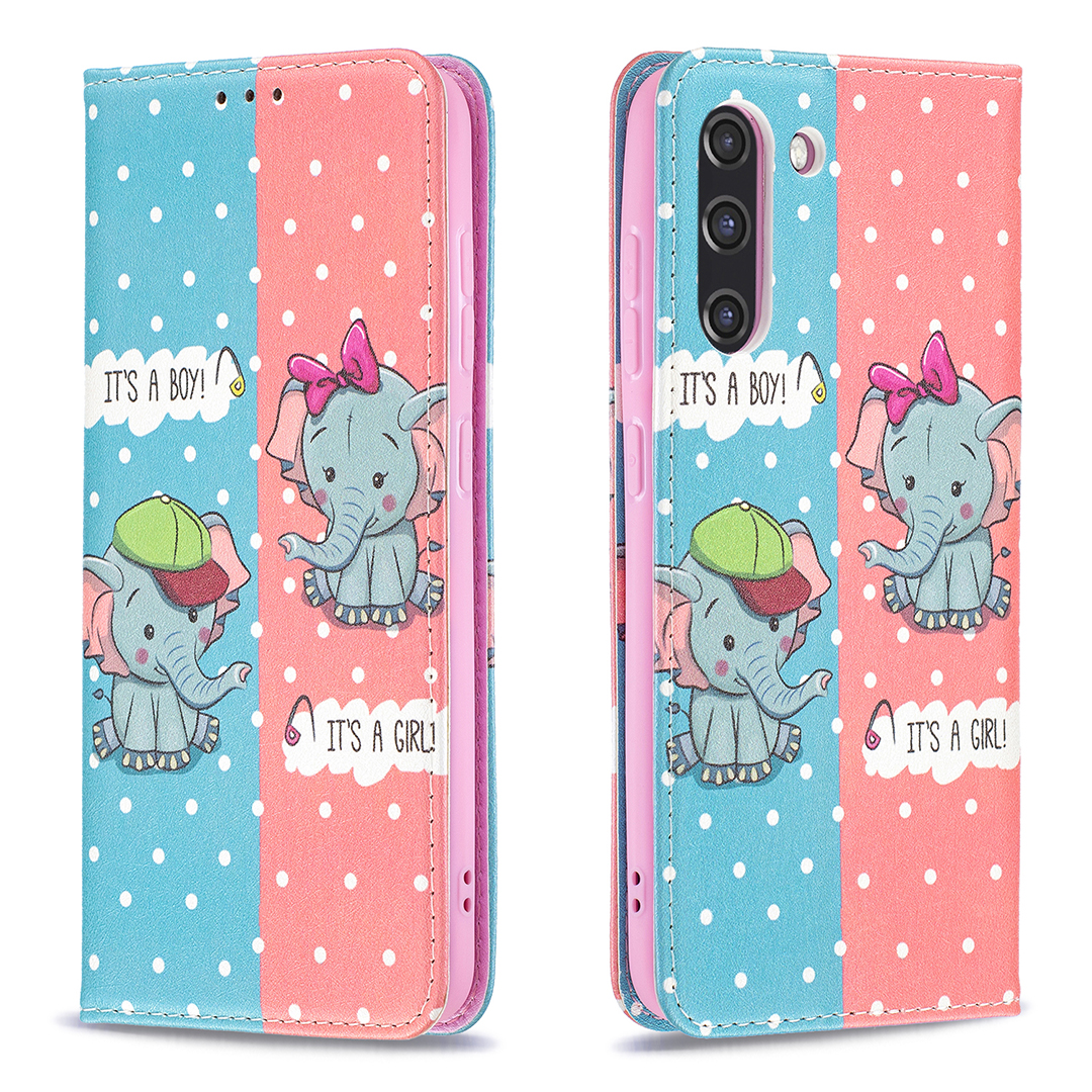 Stylish Pattern Printing Wallet Design Auto-absorbed PU Leather Case with Stand for Samsung Galaxy S21 FE/S21 Lite - Elephants, Galaxy S21 FE 5G
Stylish Pattern Printing Wallet Design Auto-absorbed PU Leather Case with Stand for Samsung Galaxy S21 FE/S21 Lite - Elephants, Galaxy S21 FE 5G