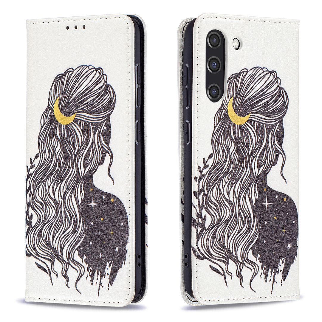Stylish Pattern Printing Wallet Design Auto-absorbed PU Leather Case with Stand for Samsung Galaxy S21 FE/S21 Lite - Girl, Galaxy S21 FE 5G
Stylish Pattern Printing Wallet Design Auto-absorbed PU Leather Case with Stand for Samsung Galaxy S21 FE/S21 Lite - Girl, Galaxy S21 FE 5G