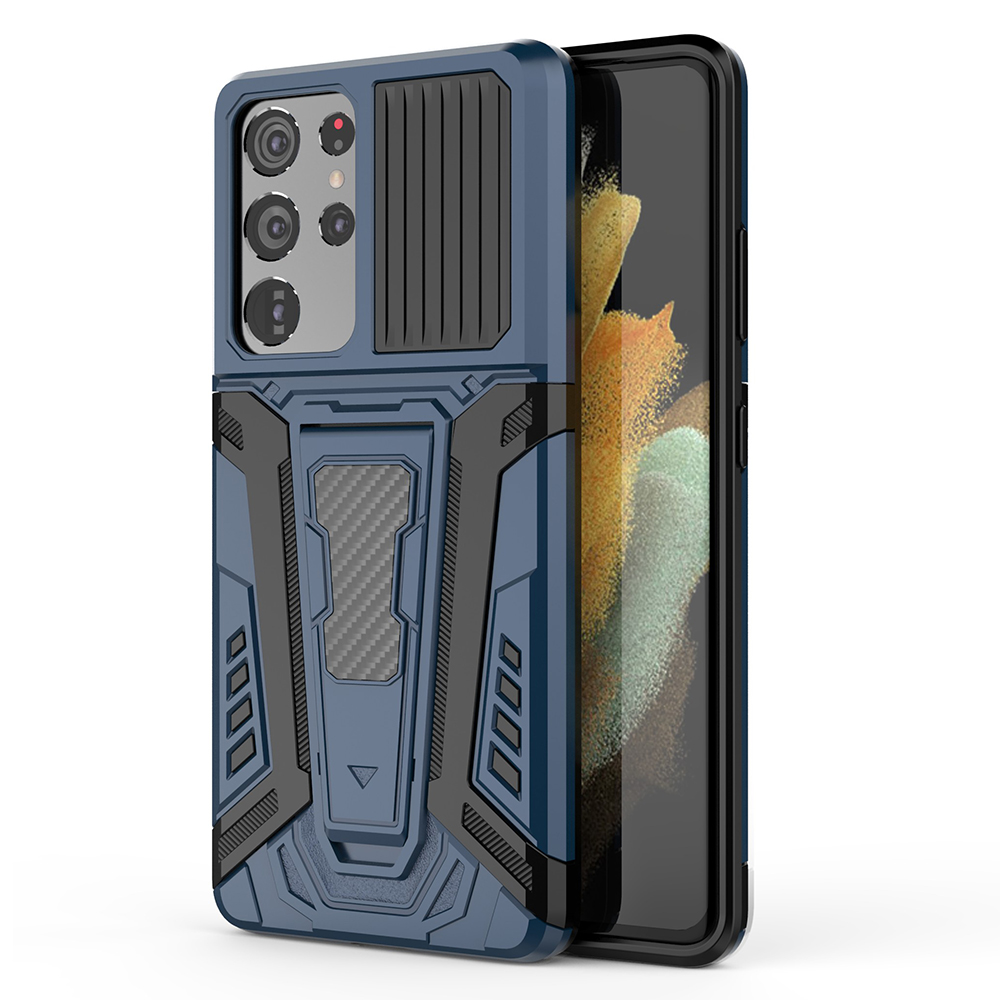 Kickstand Design PC + TPU Car Style Well-Protected Hybrid Cover Case for Samsung Galaxy S21 Ultra 5G - Blue, Galaxy S21 Ultra 5G
Kickstand Design PC + TPU Car Style Well-Protected Hybrid Cover Case for Samsung Galaxy S21 Ultra 5G - Blue, Galaxy S21 Ultra 5G