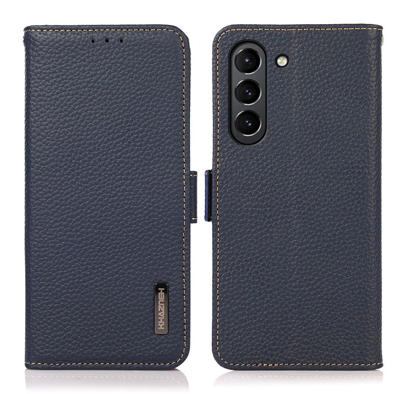 Khazneh RFID Blocking Litchi Texture Texture Натуральная Кожа Противоугонные Шефы Для Samsung Galaxy S21 Fe - Синий, Galaxy S21 FE 5G
Khazneh RFID Blocking Litchi Texture Texture Натуральная Кожа Противоугонные Шефы Для Samsung Galaxy S21 Fe - Синий, Galaxy S21 FE 5G