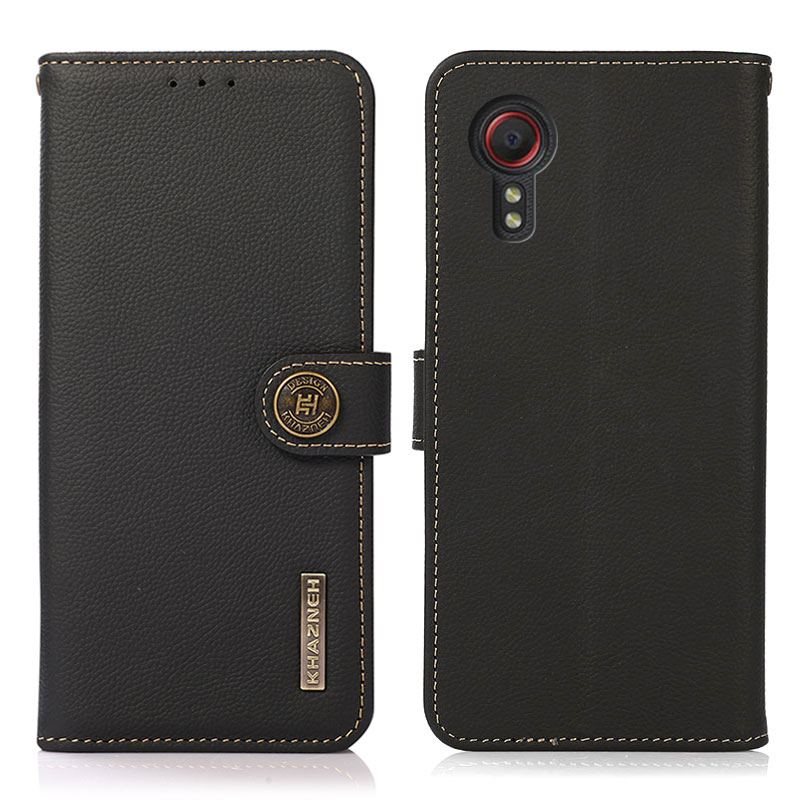 KHAZNEH Genuine Leather RFID Anti-theft Swiping Design Phone Case Cover for Samsung Galaxy Xcover 5 - Black, Galaxy Xcover 5
KHAZNEH Genuine Leather RFID Anti-theft Swiping Design Phone Case Cover for Samsung Galaxy Xcover 5 - Black, Galaxy Xcover 5