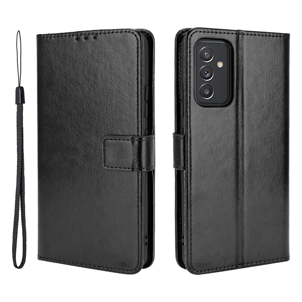 Crazy Horse Skin Leather Wallet Design Shell with Stand and Strap for Samsung Galaxy Quantum 2 - Black, Galaxy Quantum 2
Crazy Horse Skin Leather Wallet Design Shell with Stand and Strap for Samsung Galaxy Quantum 2 - Black, Galaxy Quantum 2
