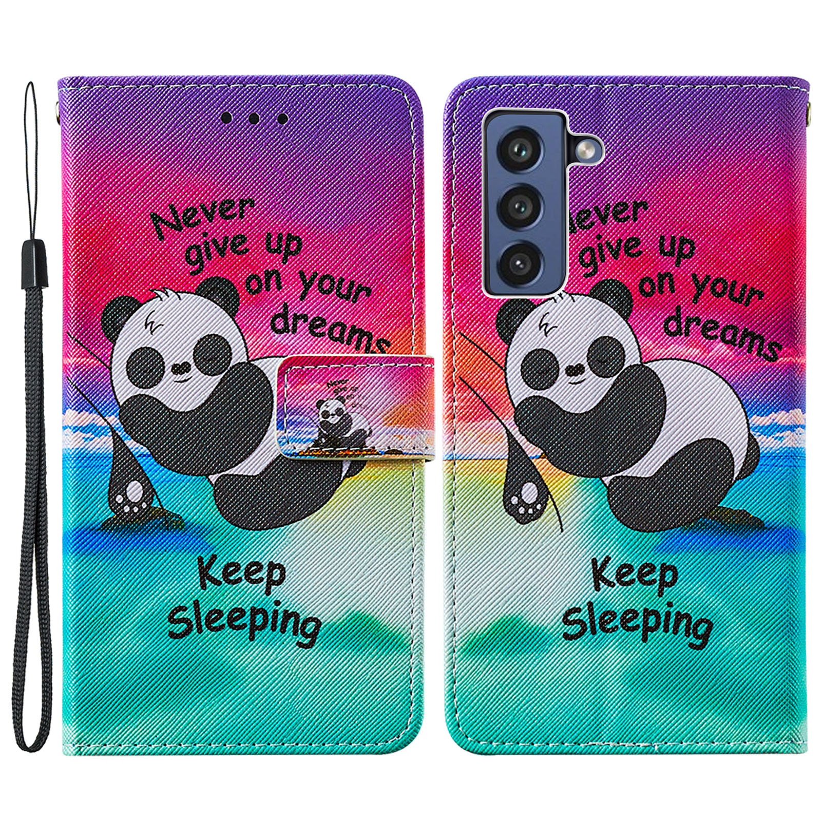 Cross Texture Pattern Printing Wallet Stand Leather Flip Cover for Samsung Galaxy S21 FE/S21 Fan Edition - Sleeping Panda, Galaxy S21 FE 5G
Cross Texture Pattern Printing Wallet Stand Leather Flip Cover for Samsung Galaxy S21 FE/S21 Fan Edition - Sleeping Panda, Galaxy S21 FE 5G