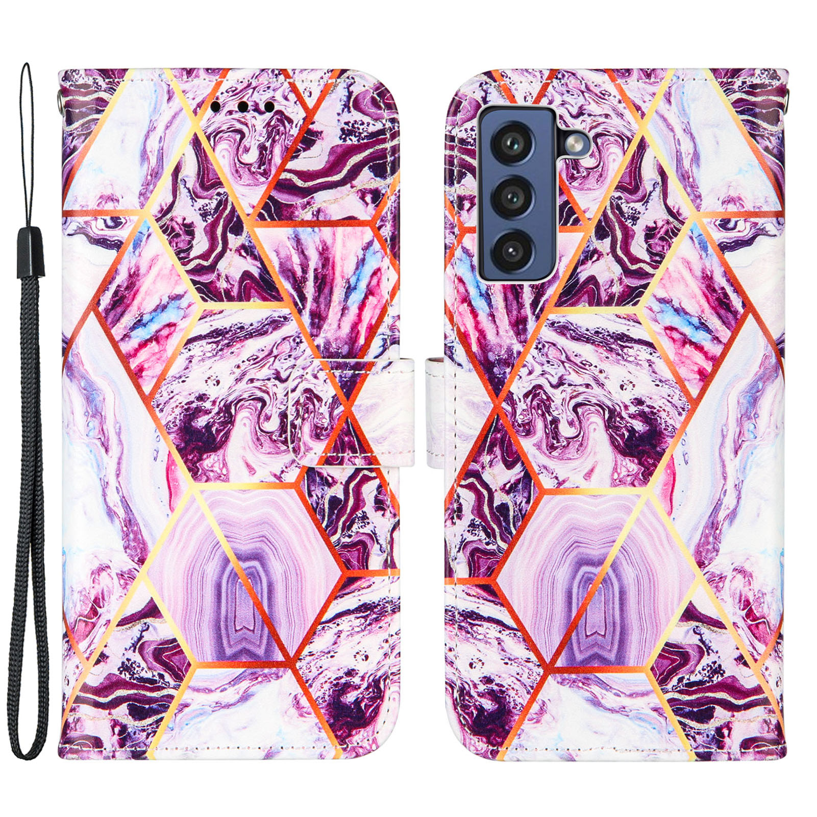 Pull-Protection Splicing Marble Pattern Cell Phone Leather Case Wallet Cover for Samsung Galaxy S21 FE 5G - Purple, Galaxy S21 FE 5G
Pull-Protection Splicing Marble Pattern Cell Phone Leather Case Wallet Cover for Samsung Galaxy S21 FE 5G - Purple, Galaxy S21 FE 5G