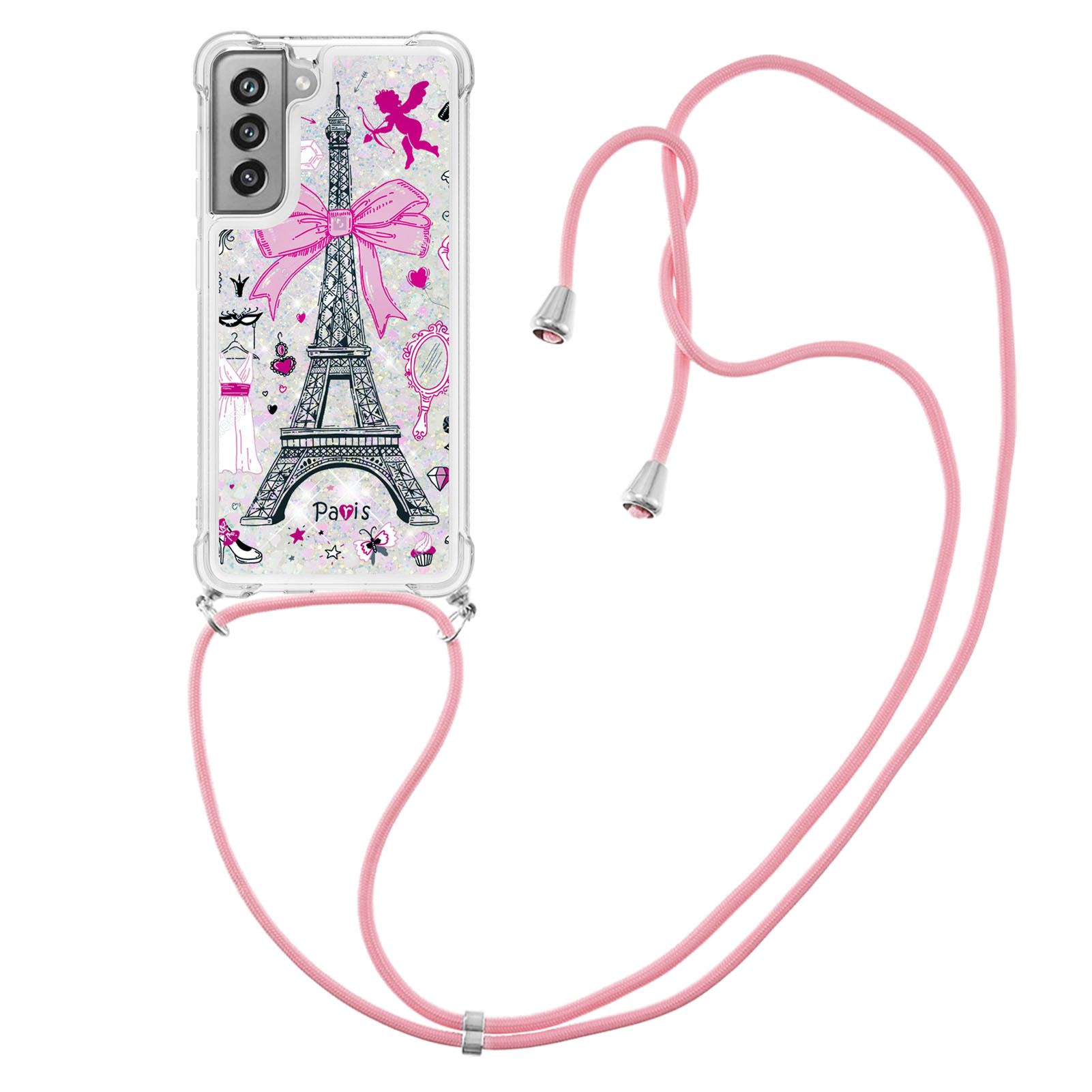 Quicksand Shiny Glitter Pattern Printing TPU Phone Case Cover with Strap for Samsung Galaxy S21 FE - Tower, Galaxy S21 FE 5G
Quicksand Shiny Glitter Pattern Printing TPU Phone Case Cover with Strap for Samsung Galaxy S21 FE - Tower, Galaxy S21 FE 5G