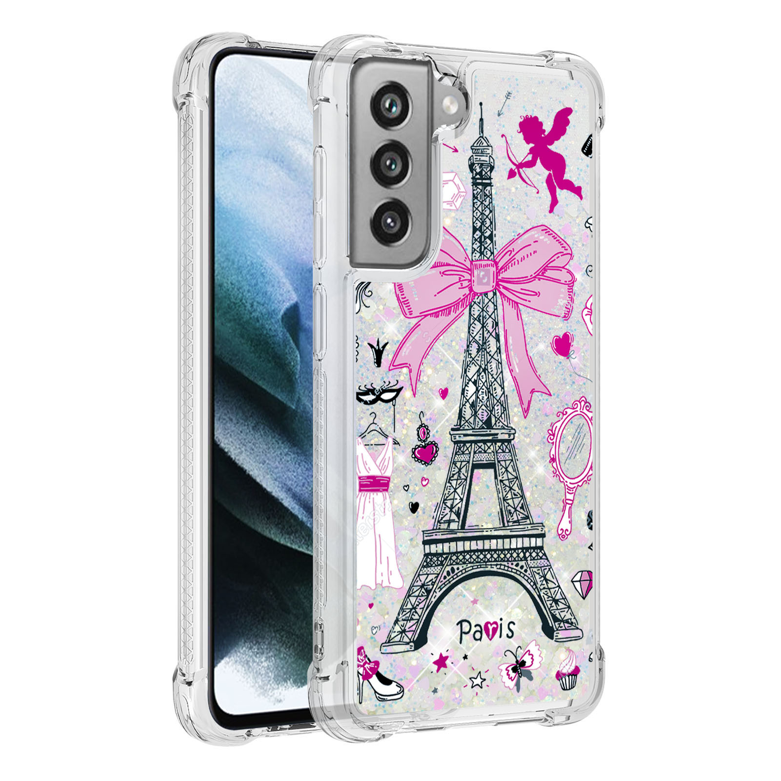 Quicksand Pattern Printing Shockproof TPU Mobile Phone Case Cover Shell for Samsung Galaxy S21 FE - Tower, Galaxy S21 FE 5G
Quicksand Pattern Printing Shockproof TPU Mobile Phone Case Cover Shell for Samsung Galaxy S21 FE - Tower, Galaxy S21 FE 5G