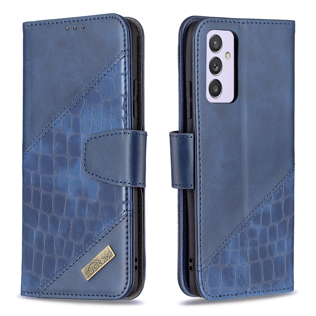 BF04 Splicing Crocodile Texture Wallet Leather Stand Case for Samsung Galaxy A82 5G - Blue, Galaxy A82 5G
BF04 Splicing Crocodile Texture Wallet Leather Stand Case for Samsung Galaxy A82 5G - Blue, Galaxy A82 5G