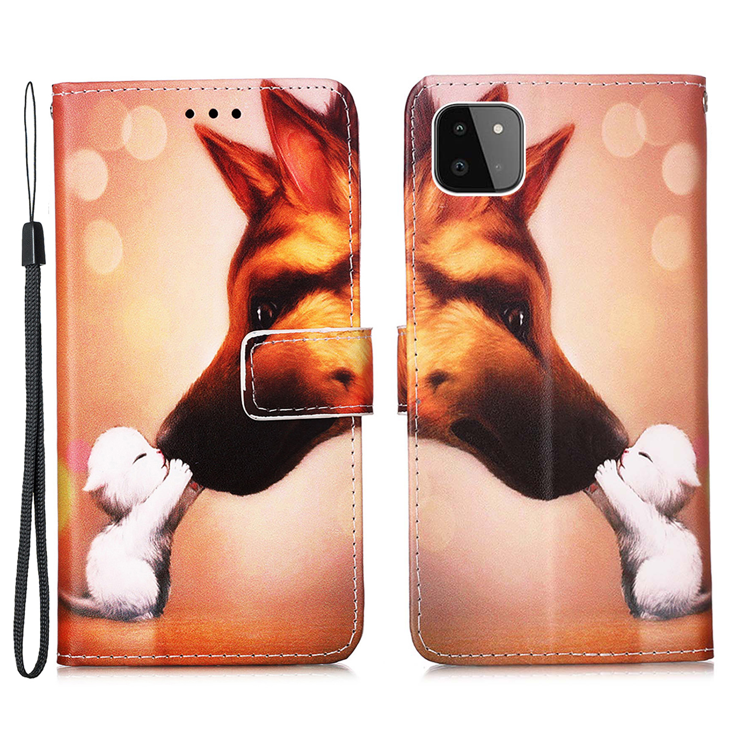 Pattern Printing Leather Case Wallet Stand Shell with Lanyard for Samsung Galaxy A22 5G (US Version) - Dog Kiss, Galaxy A22 5G (US Version)
Pattern Printing Leather Case Wallet Stand Shell with Lanyard for Samsung Galaxy A22 5G (US Version) - Dog Kiss, Galaxy A22 5G (US Version)