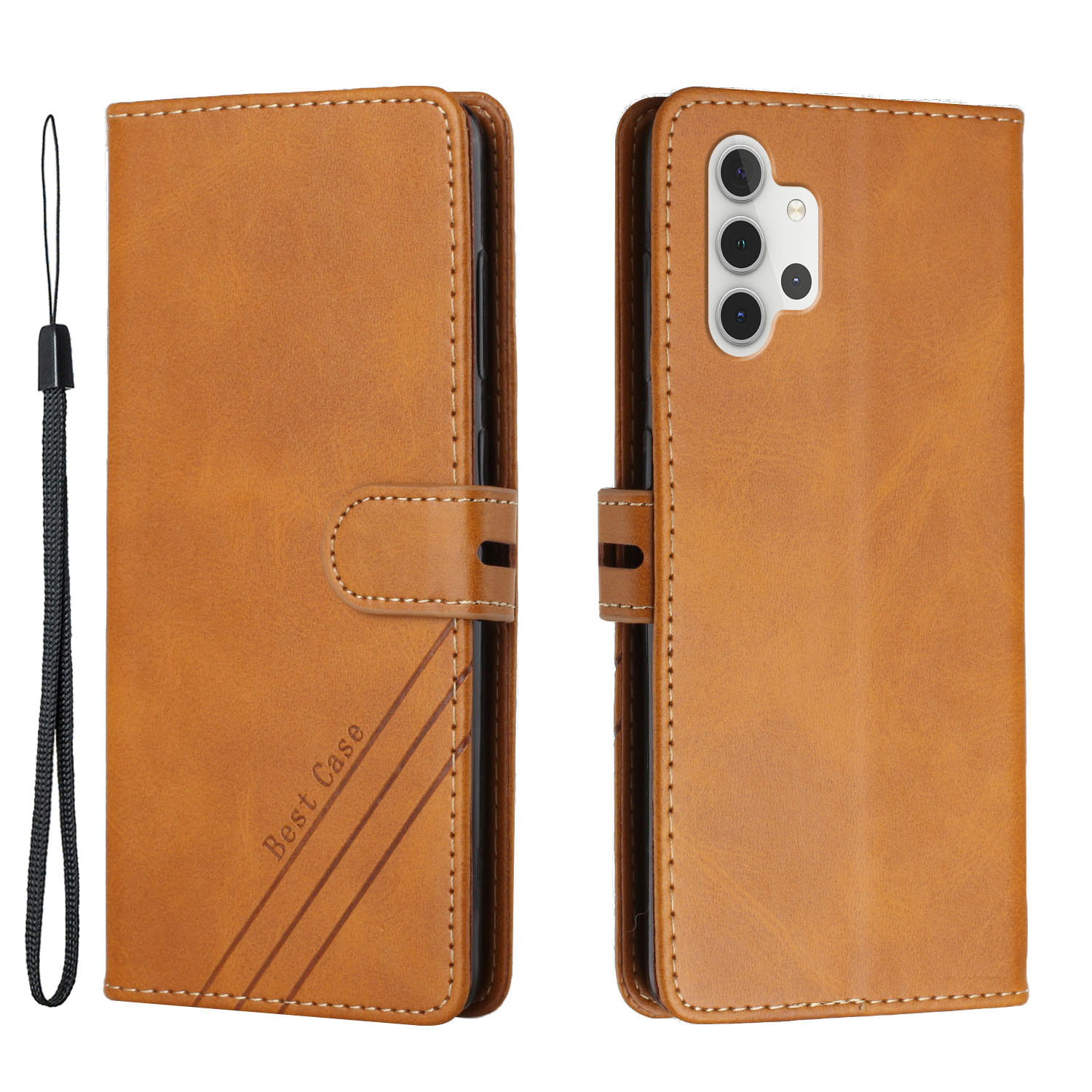 Solid Color Wallet Leather Case with Supporting Stand & Strap for Samsung Galaxy A32 4G (EU Version) - Brown, Samsung Galaxy A32 4G (EU Version)
Solid Color Wallet Leather Case with Supporting Stand & Strap for Samsung Galaxy A32 4G (EU Version) - Brown, Samsung Galaxy A32 4G (EU Version)