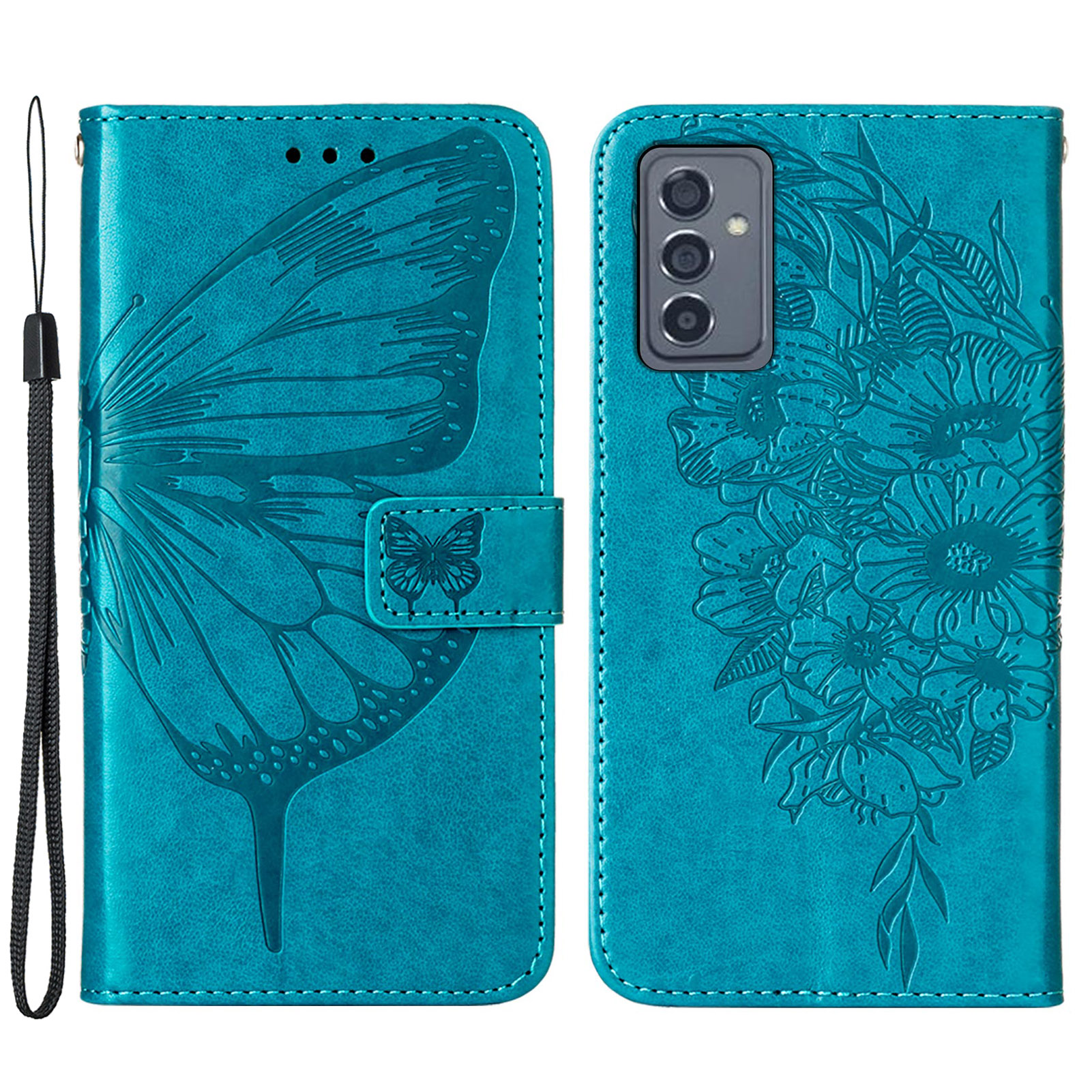 Imprint Butterfly Flower Pattern Wallet Stand Leather Case for Samsung Galaxy A82 5G - Blue, Galaxy A82 5G
Imprint Butterfly Flower Pattern Wallet Stand Leather Case for Samsung Galaxy A82 5G - Blue, Galaxy A82 5G
