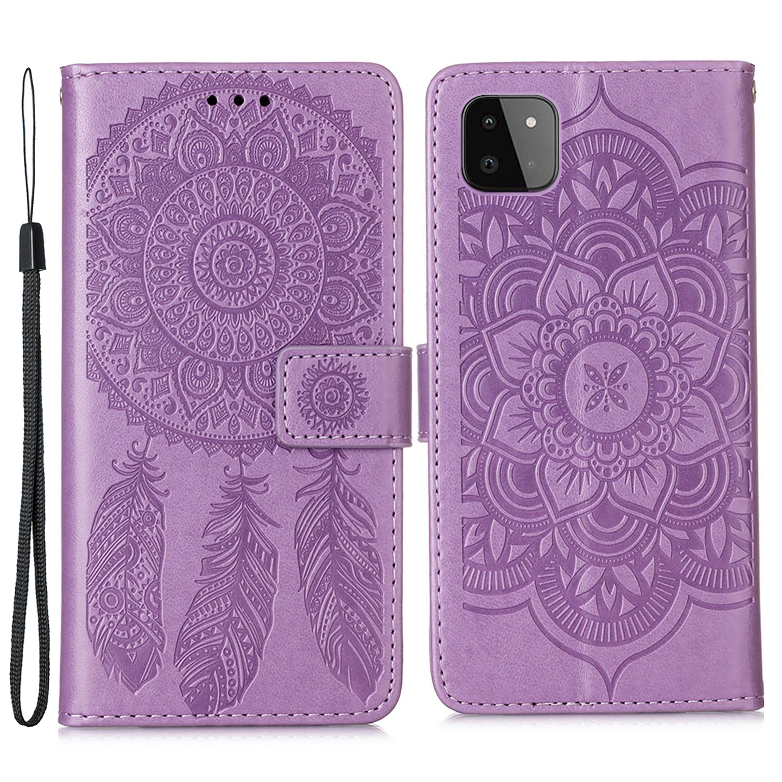 Dream Catcher Imprint Pattern Wallet Stand Leather Protective Phone Case Cover for Samsung Galaxy A22 5G (US Version) - Purple, Galaxy A22 5G (US Version)
Dream Catcher Imprint Pattern Wallet Stand Leather Protective Phone Case Cover for Samsung Galaxy A22 5G (US Version) - Purple, Galaxy A22 5G (US Version)