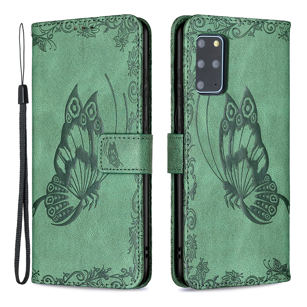 Imprinted Butterfly Pattern Wallet Stand Leather Phone Case for Samsung Galaxy S20 Plus - Green, Galaxy S20 Plus 4G
Imprinted Butterfly Pattern Wallet Stand Leather Phone Case for Samsung Galaxy S20 Plus - Green, Galaxy S20 Plus 4G