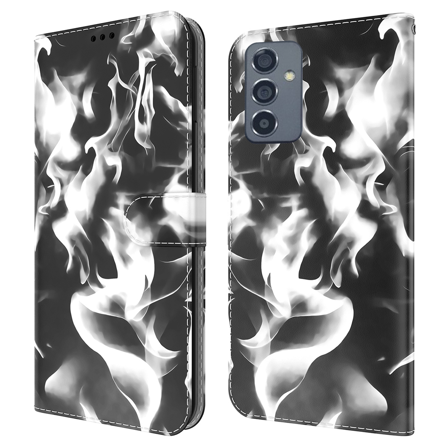 Full Protection Fog Pattern Printing Leather Wallet Design Stand Phone Cover for Samsung Galaxy A82 5G - Black, Galaxy A82 5G
Full Protection Fog Pattern Printing Leather Wallet Design Stand Phone Cover for Samsung Galaxy A82 5G - Black, Galaxy A82 5G