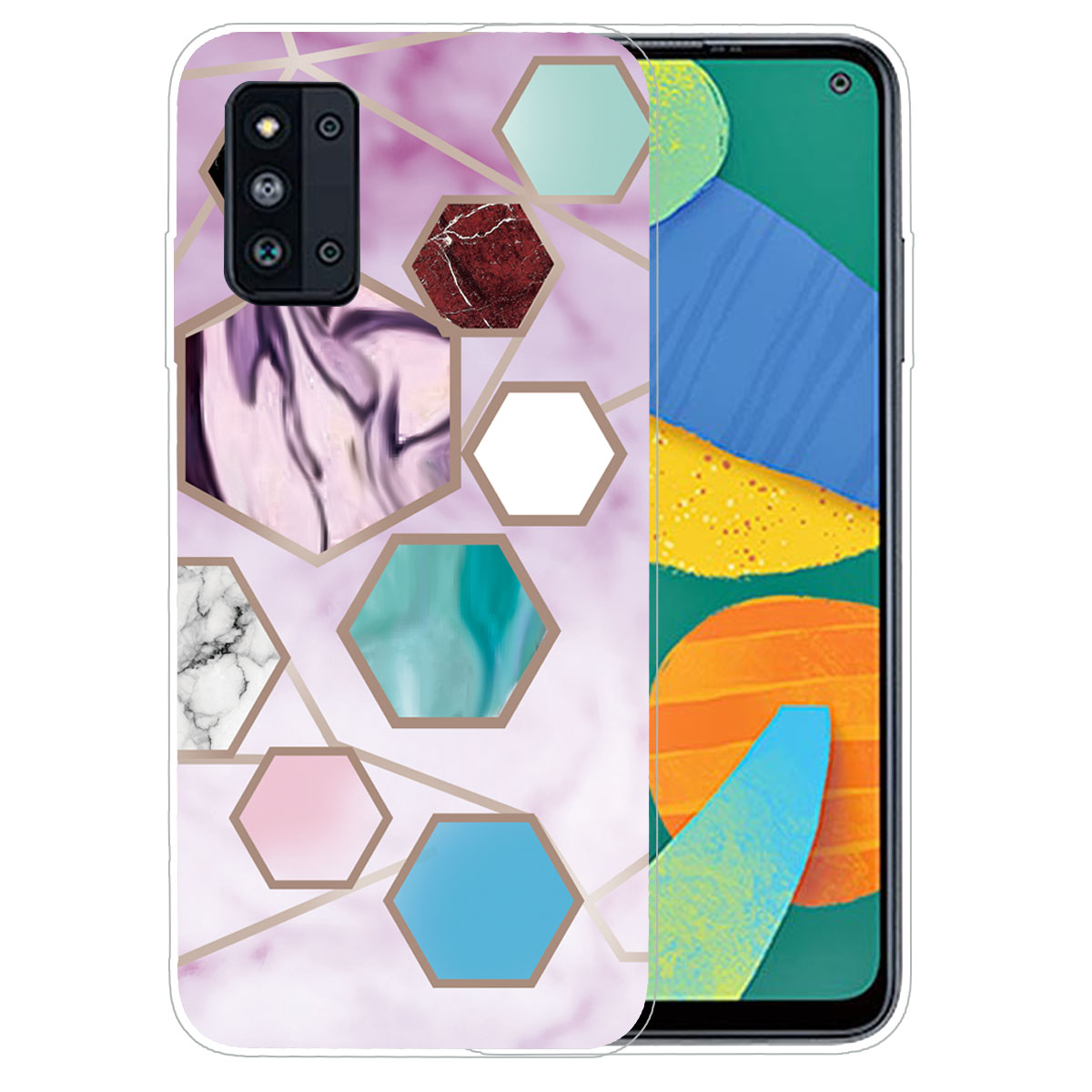 Marble Pattern Anti-Drop Soft TPU Cover Case for Samsung Galaxy F52 5G - Style R, Galaxy F52 5G
Marble Pattern Anti-Drop Soft TPU Cover Case for Samsung Galaxy F52 5G - Style R, Galaxy F52 5G