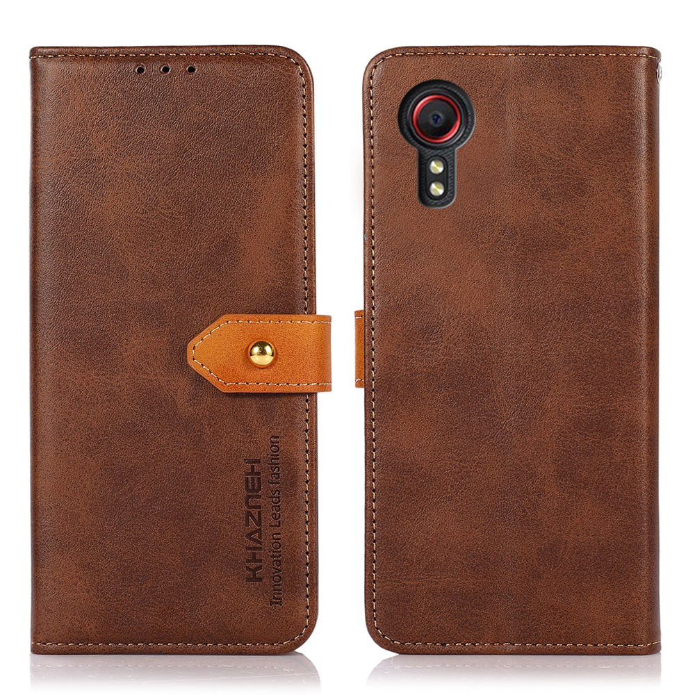 KHAZNEH Dual Color PU Leather Wallet Stand Leather Shell Case for Samsung Galaxy Xcover 5 / 5S - Brown, Galaxy Xcover 5
KHAZNEH Dual Color PU Leather Wallet Stand Leather Shell Case for Samsung Galaxy Xcover 5 / 5S - Brown, Galaxy Xcover 5