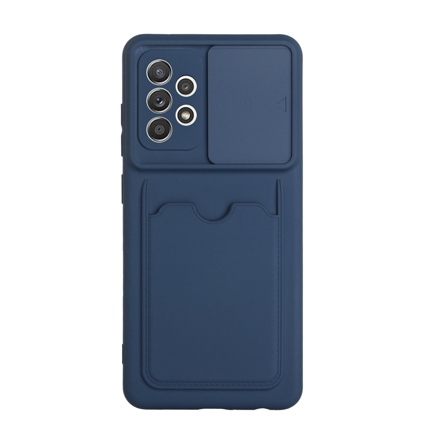 Soft TPU Card Slot Design Phone Cover with Slide Lens Protective Shield for Samsung Galaxy A72 4G/5G - Dark Blue, Galaxy A72 4G
Soft TPU Card Slot Design Phone Cover with Slide Lens Protective Shield for Samsung Galaxy A72 4G/5G - Dark Blue, Galaxy A72 4G
